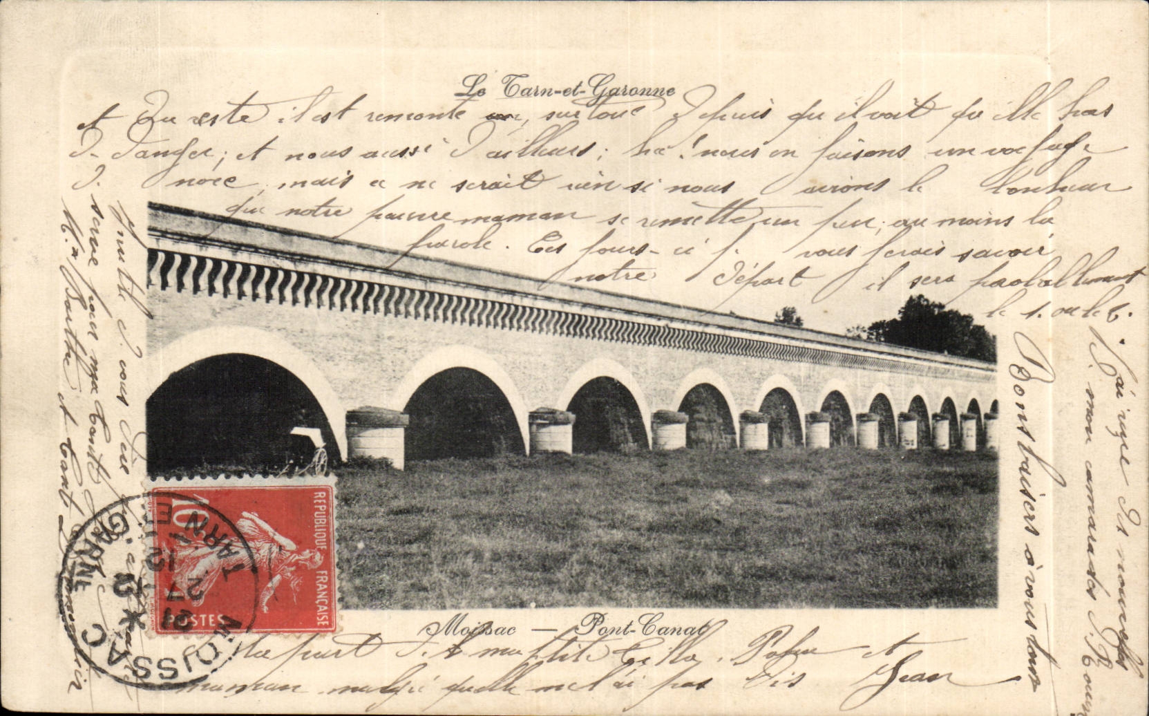 Moissac- Bridge Canal - CPA
