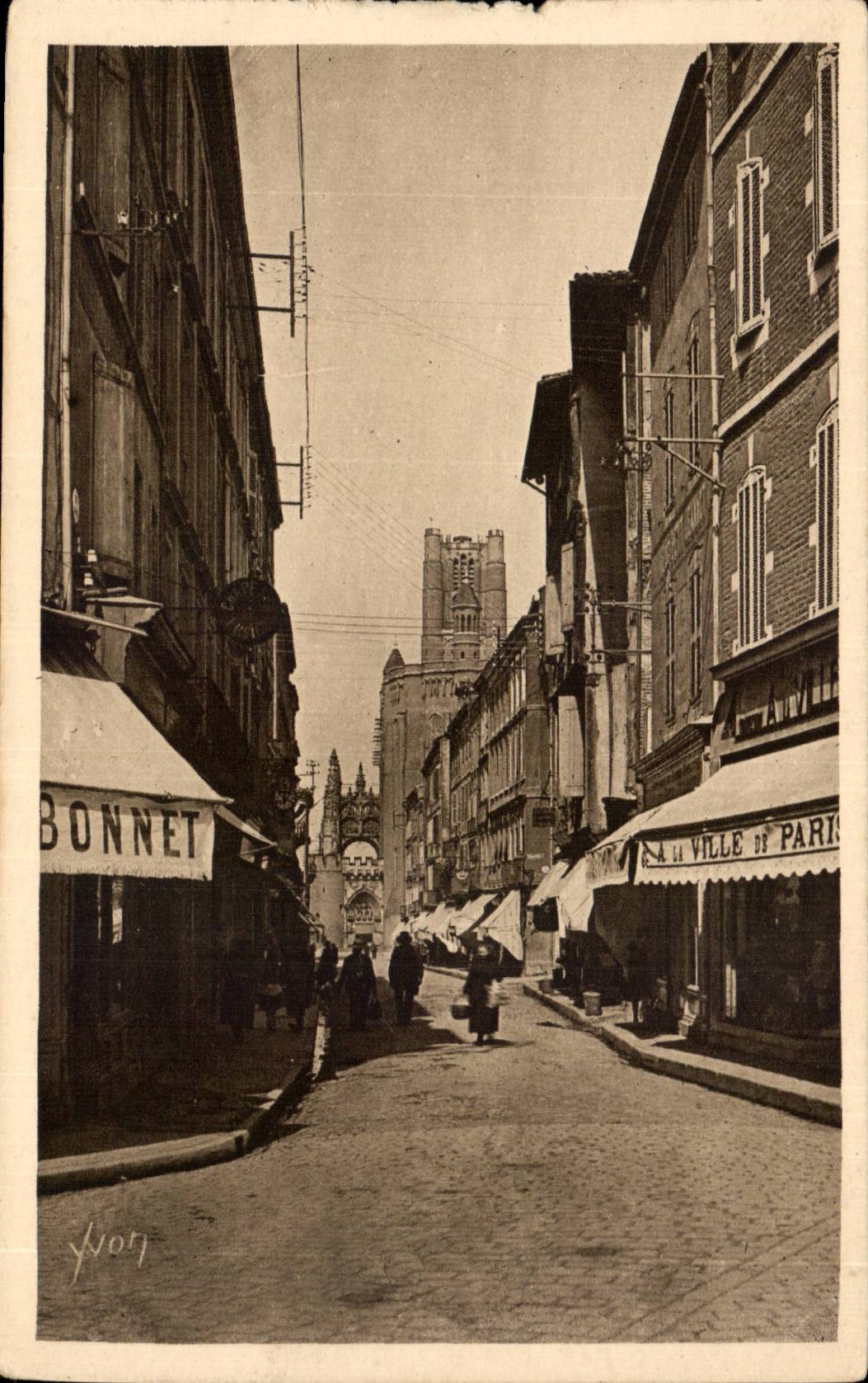 Albi - Strasse heiraten und die Kathedrale - Yvon - CPA