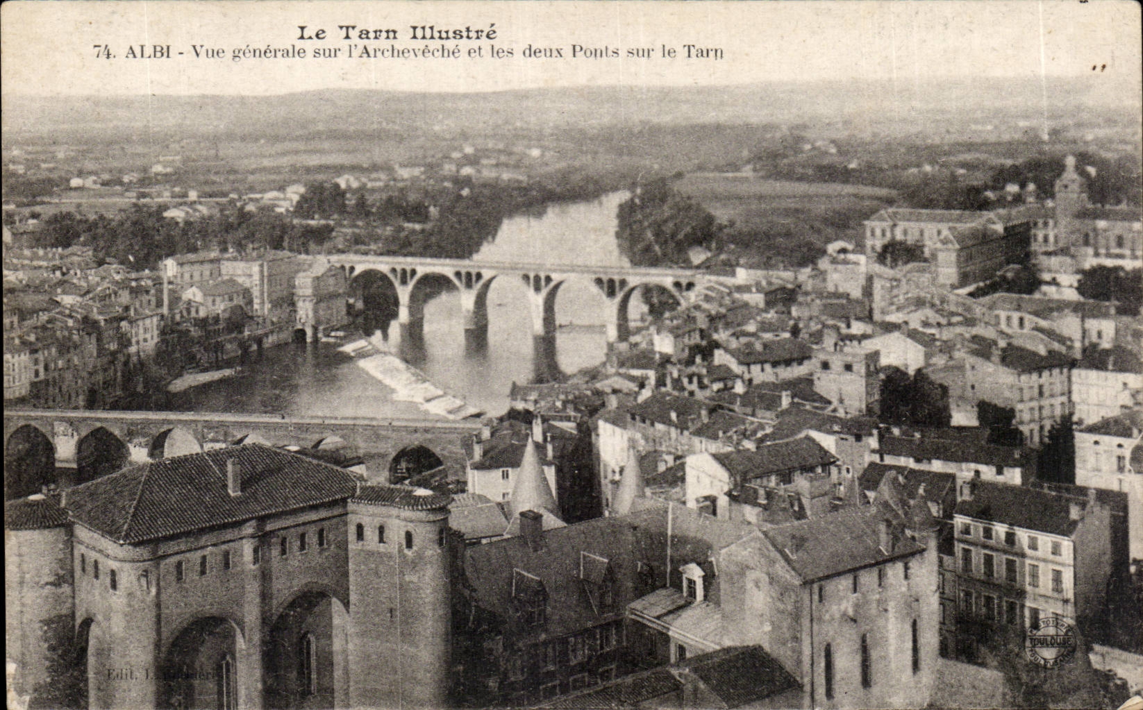Albi - View auf Palast des Erzbischofs - CPA