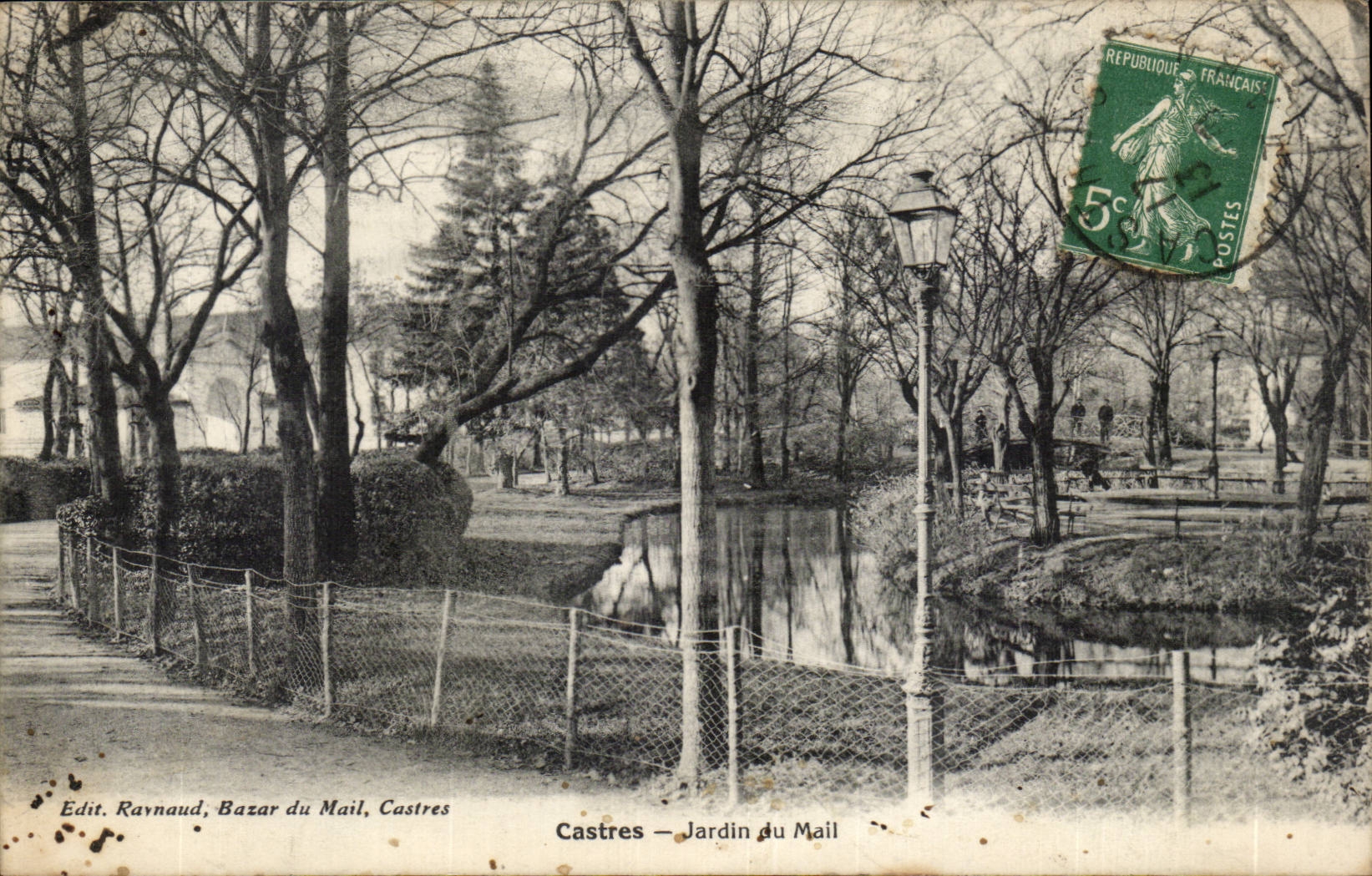 Castres - Garden of the Mall - CPA
