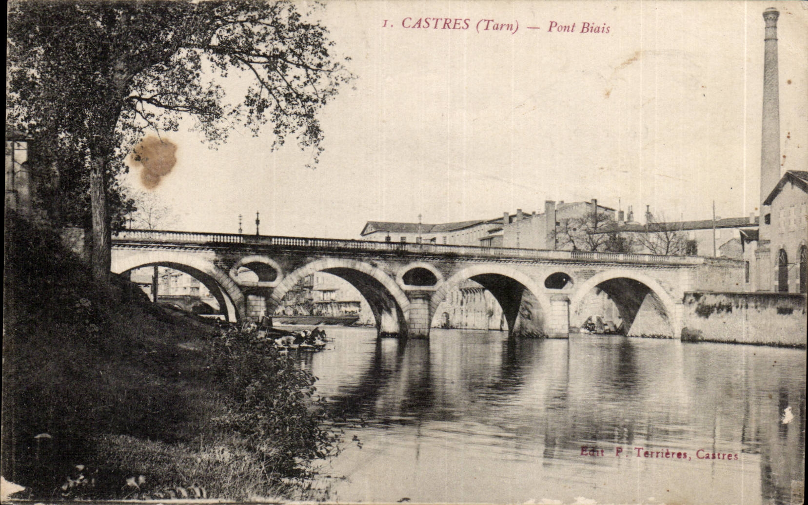 Castres - Oblique Bridge - CPA