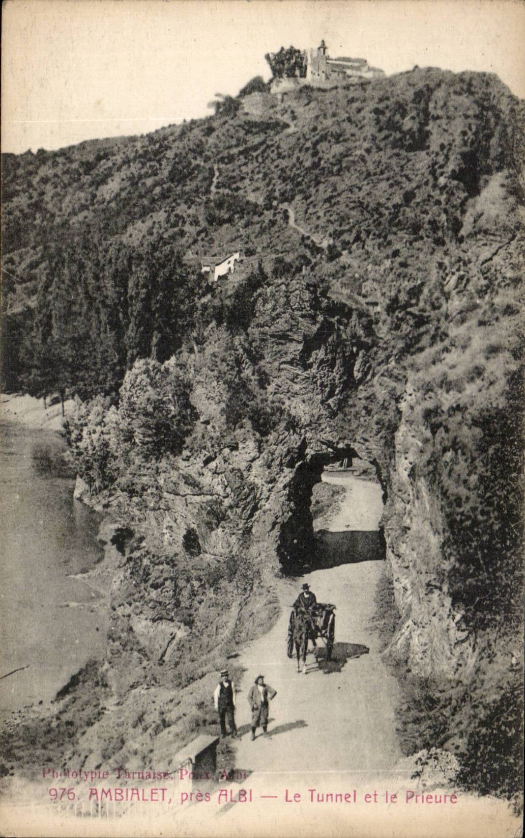 Ambialet - nahes Albi - der Tunnel und das Prioress - CPA