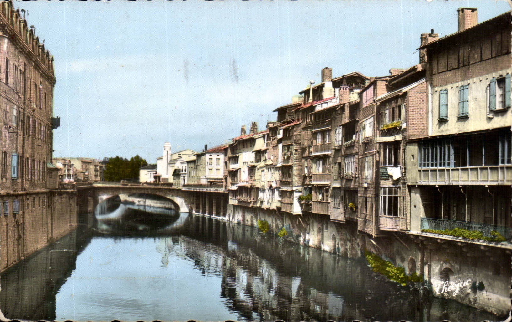 Castres - Old Houses at the edge of Agout - CPA