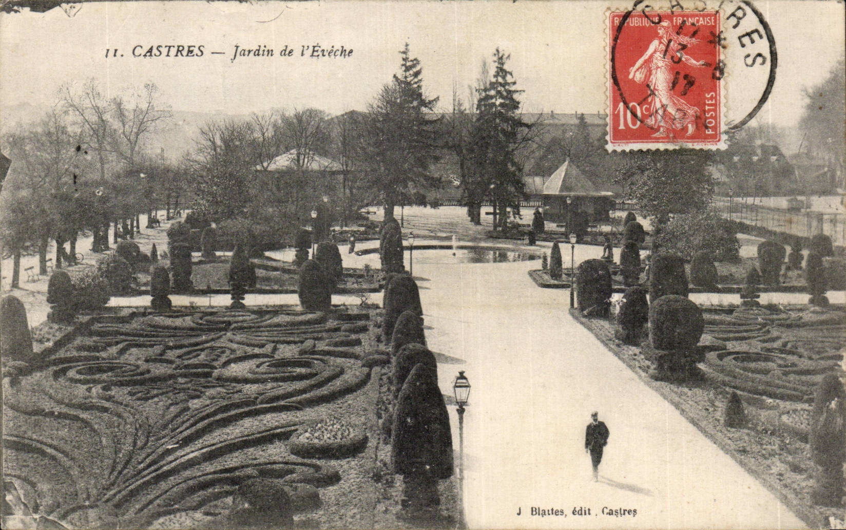 Castres - Garden of Eveche - CPA