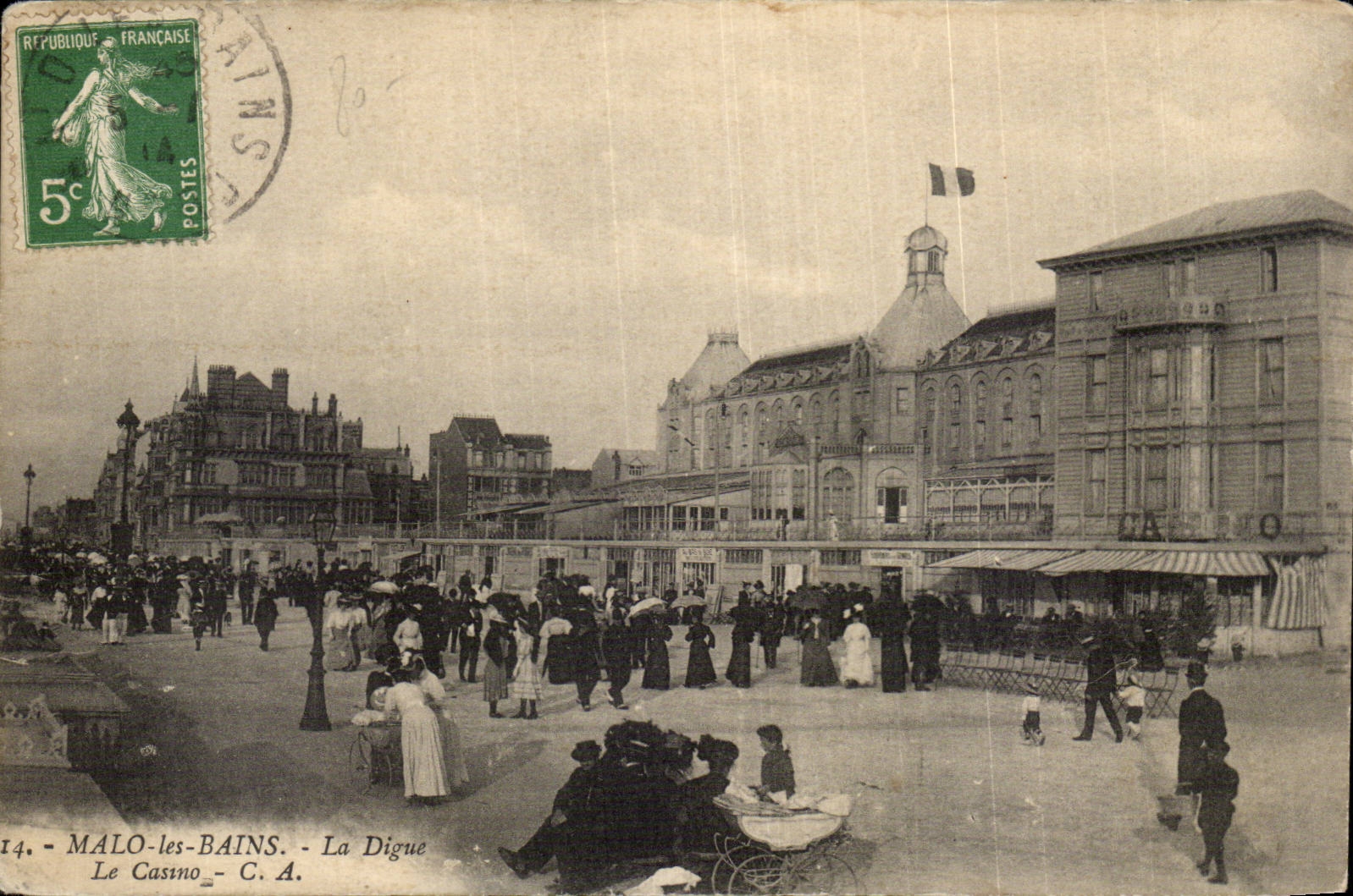 Malo les Bains - the Casino - CPA