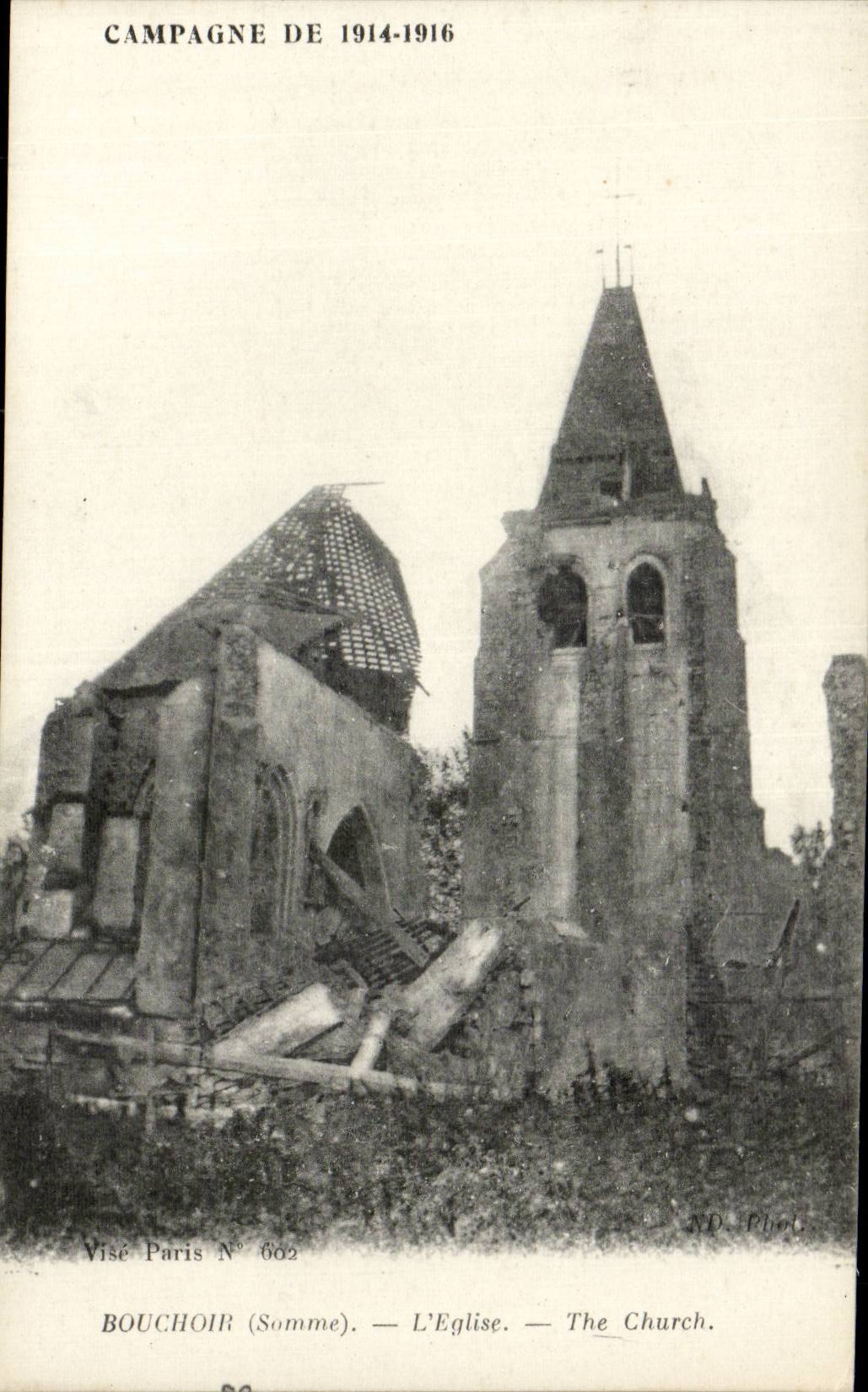 Iron door - the Church - Marketing year 1914 1915 - CPA