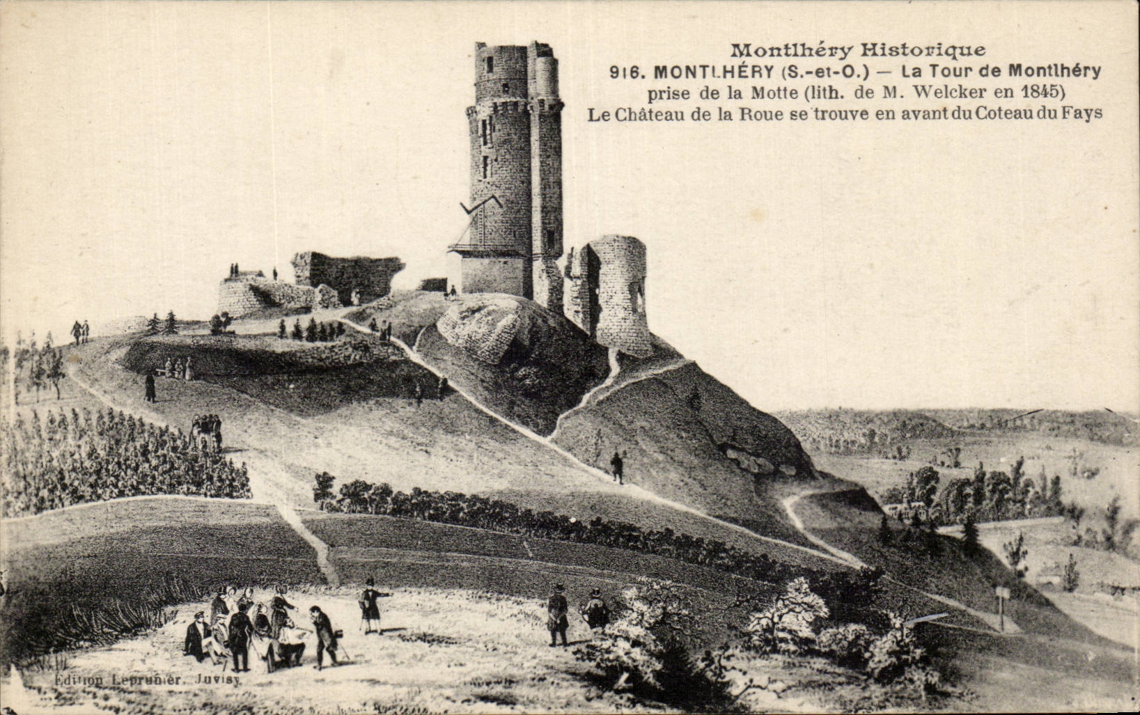 Historical Montlhery - the Tower - CPA