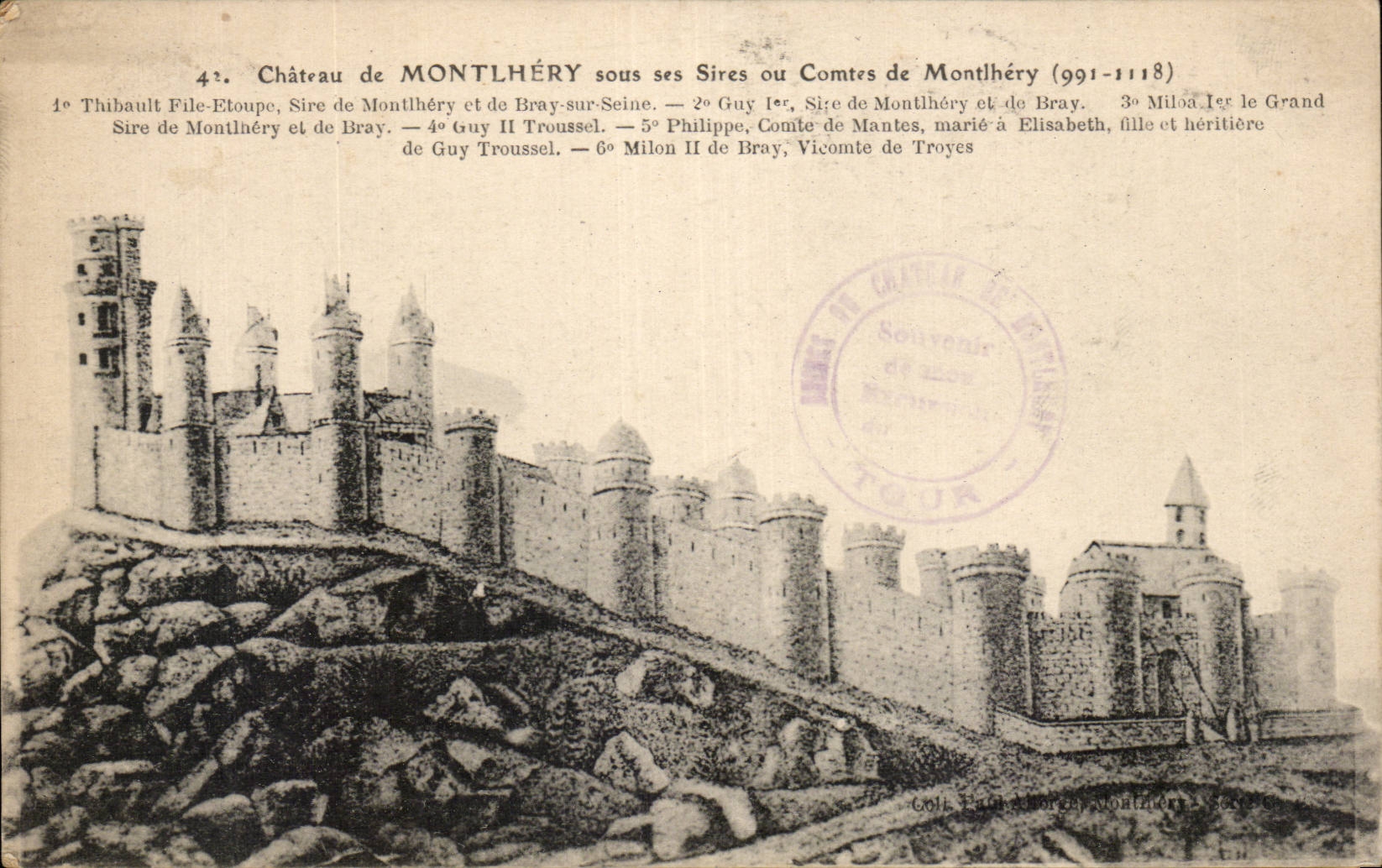 Montlhery - das Schloss - CPA