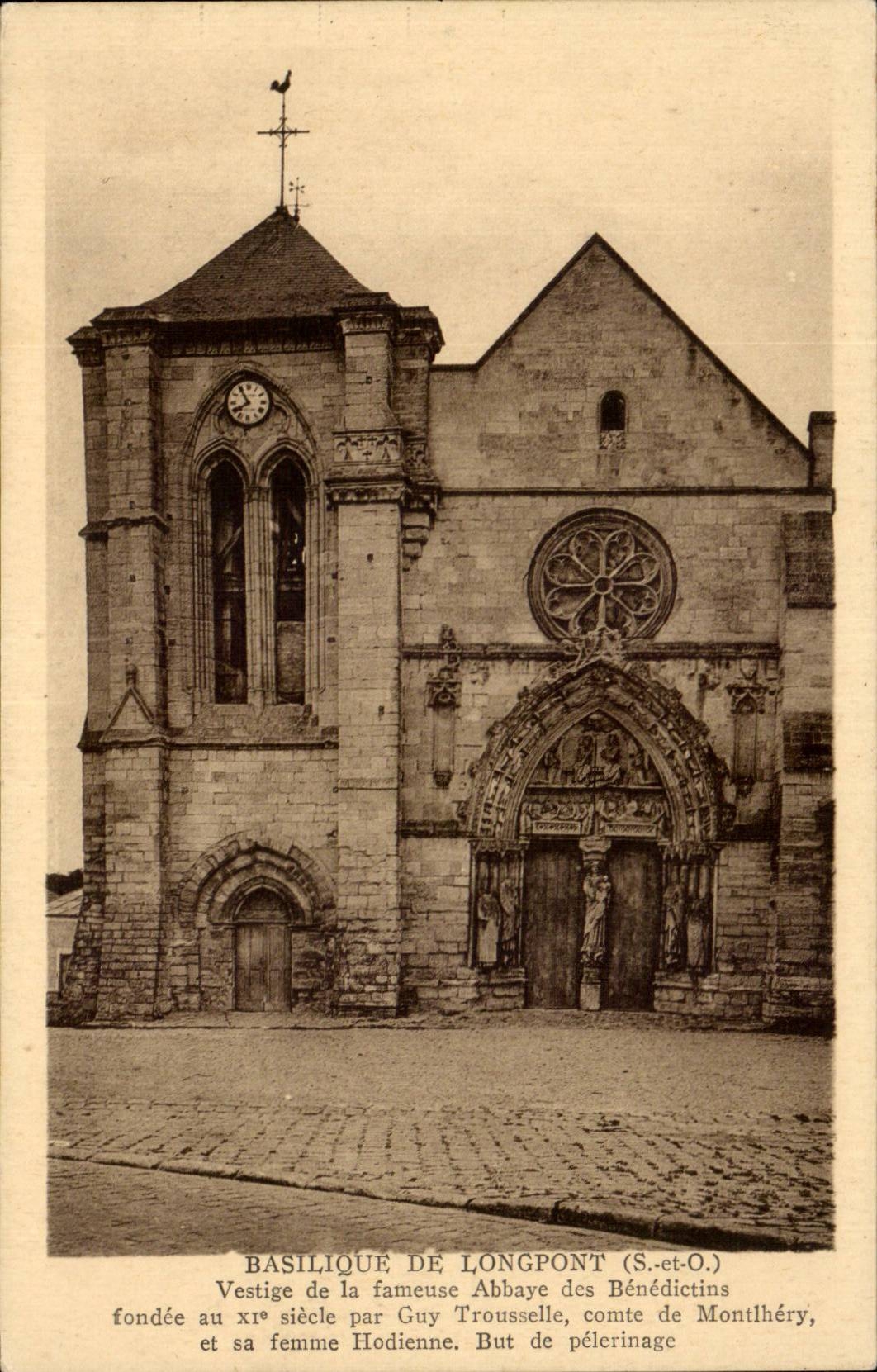 CPA Basilique de Longpont Vestige de l'abbaye des Benedictins