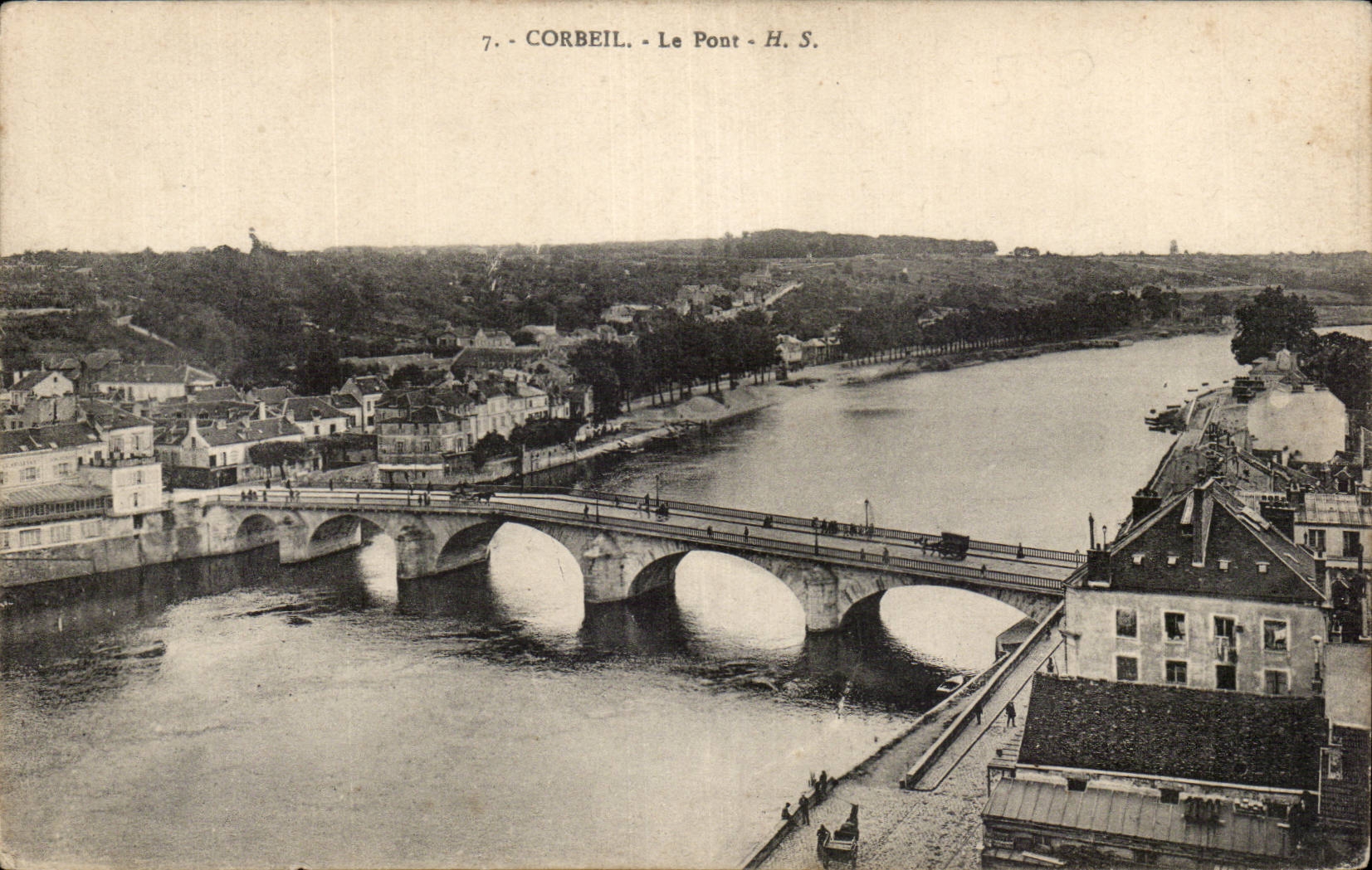 Corbeil - the Bridge - CPA