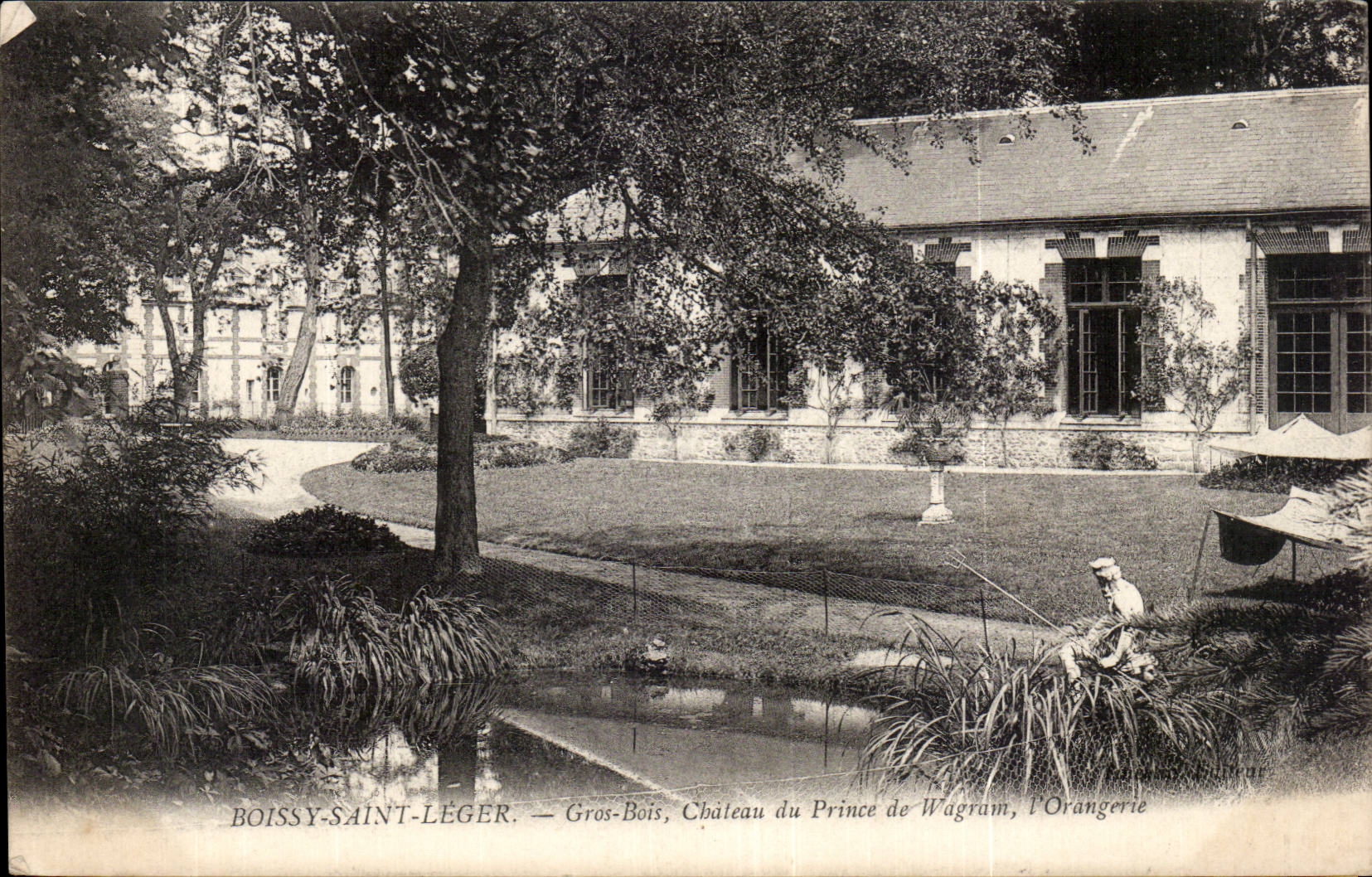 CPA Boissy Light St Large Wood Castle of Prince de Wagram the orangery