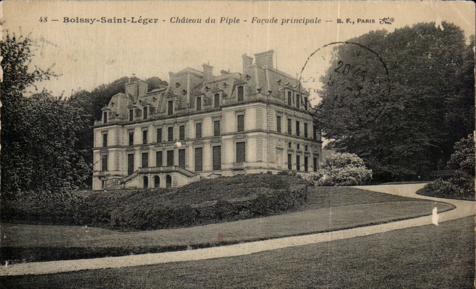 CPA Boissy light St Castle of Piple principal Frontage