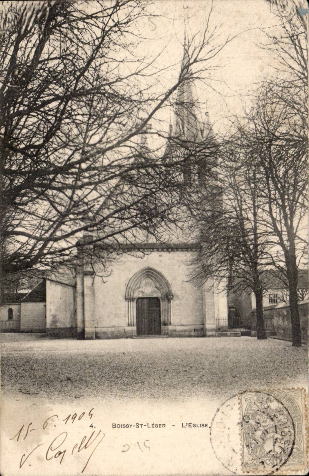 CPA Boissy light St the church