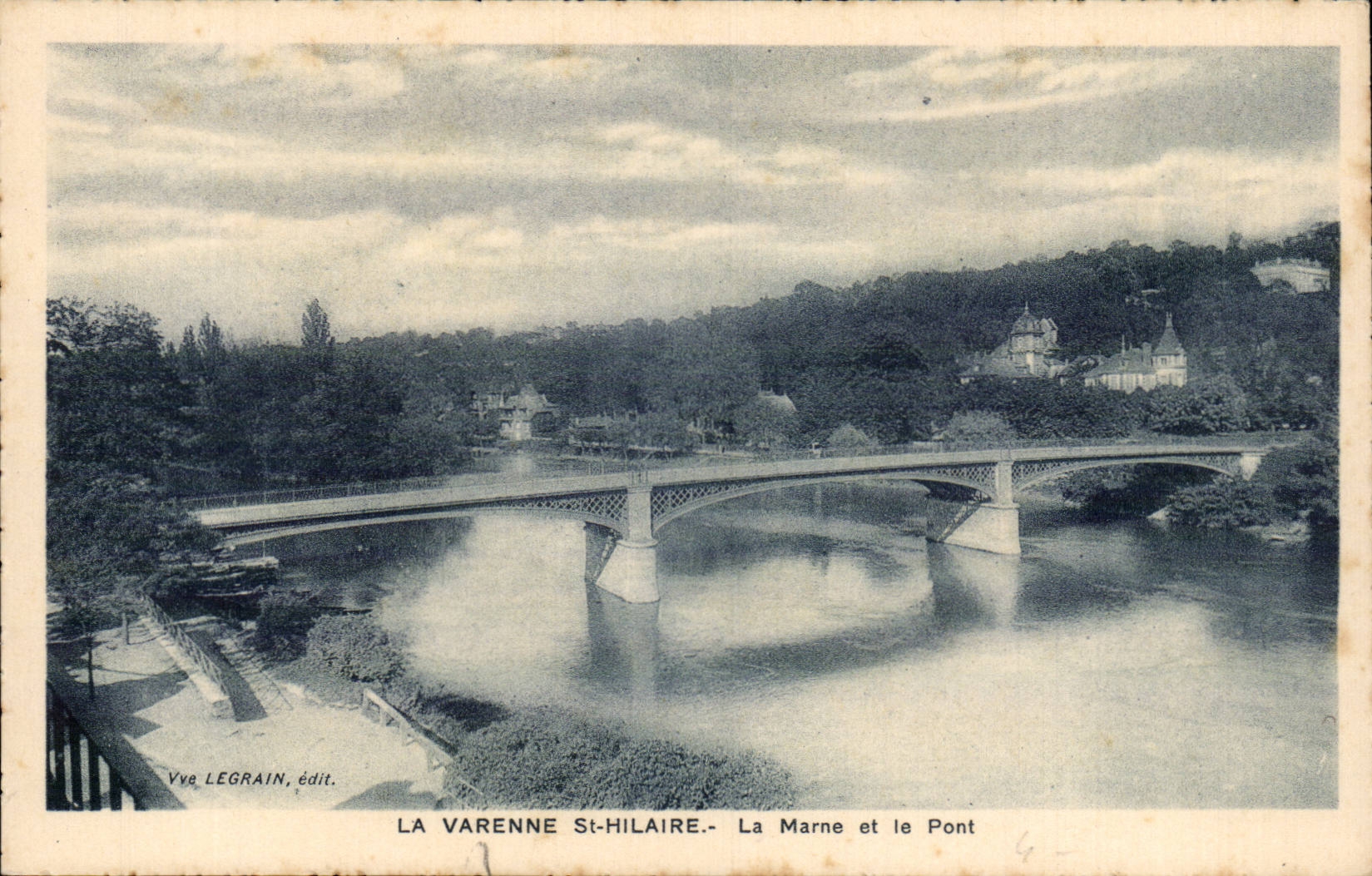 La Varenne Saint Hilaire CPA La Marne et le pont