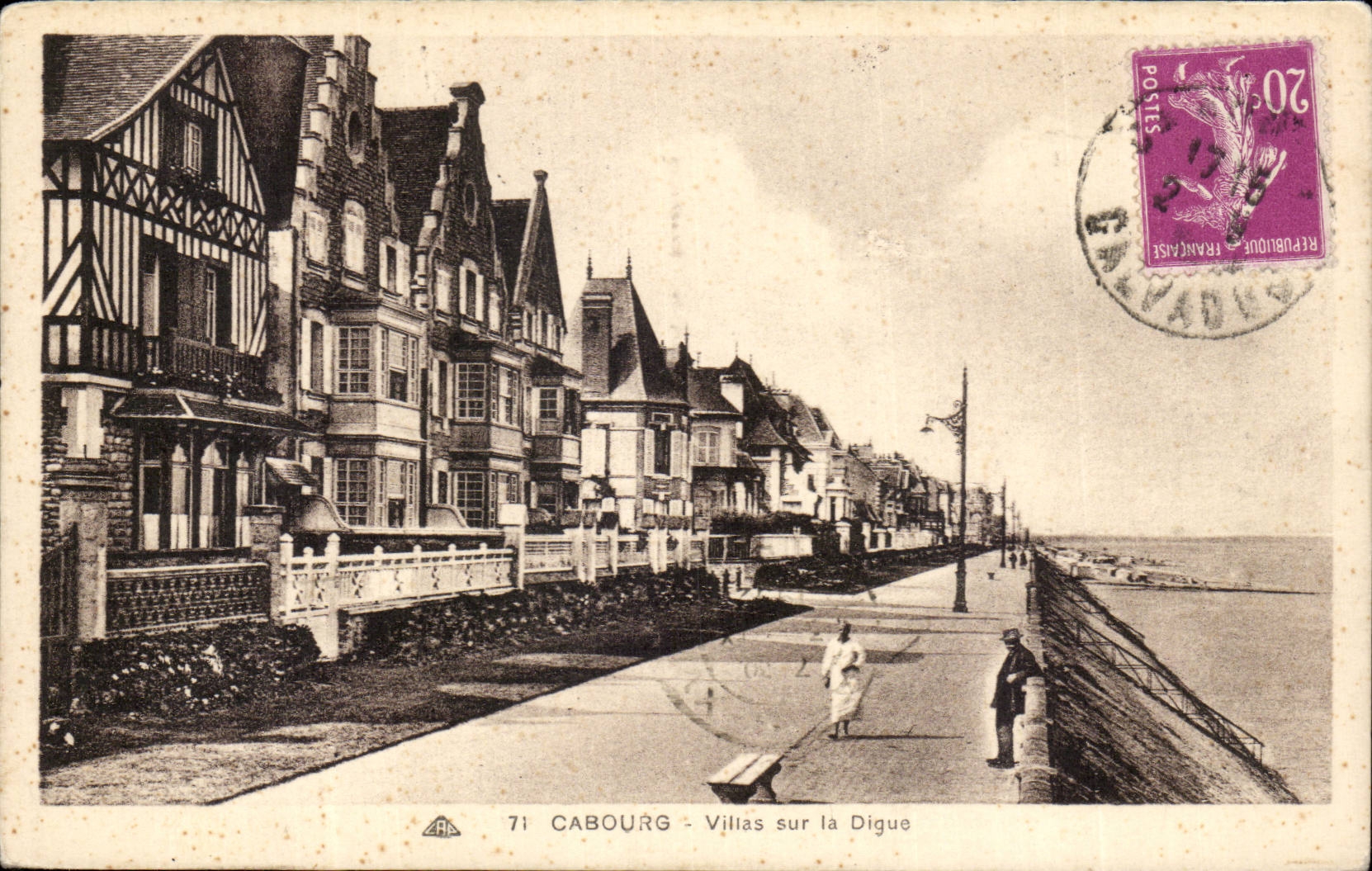 CPA Cabourg Landhauser auf der Verdammung