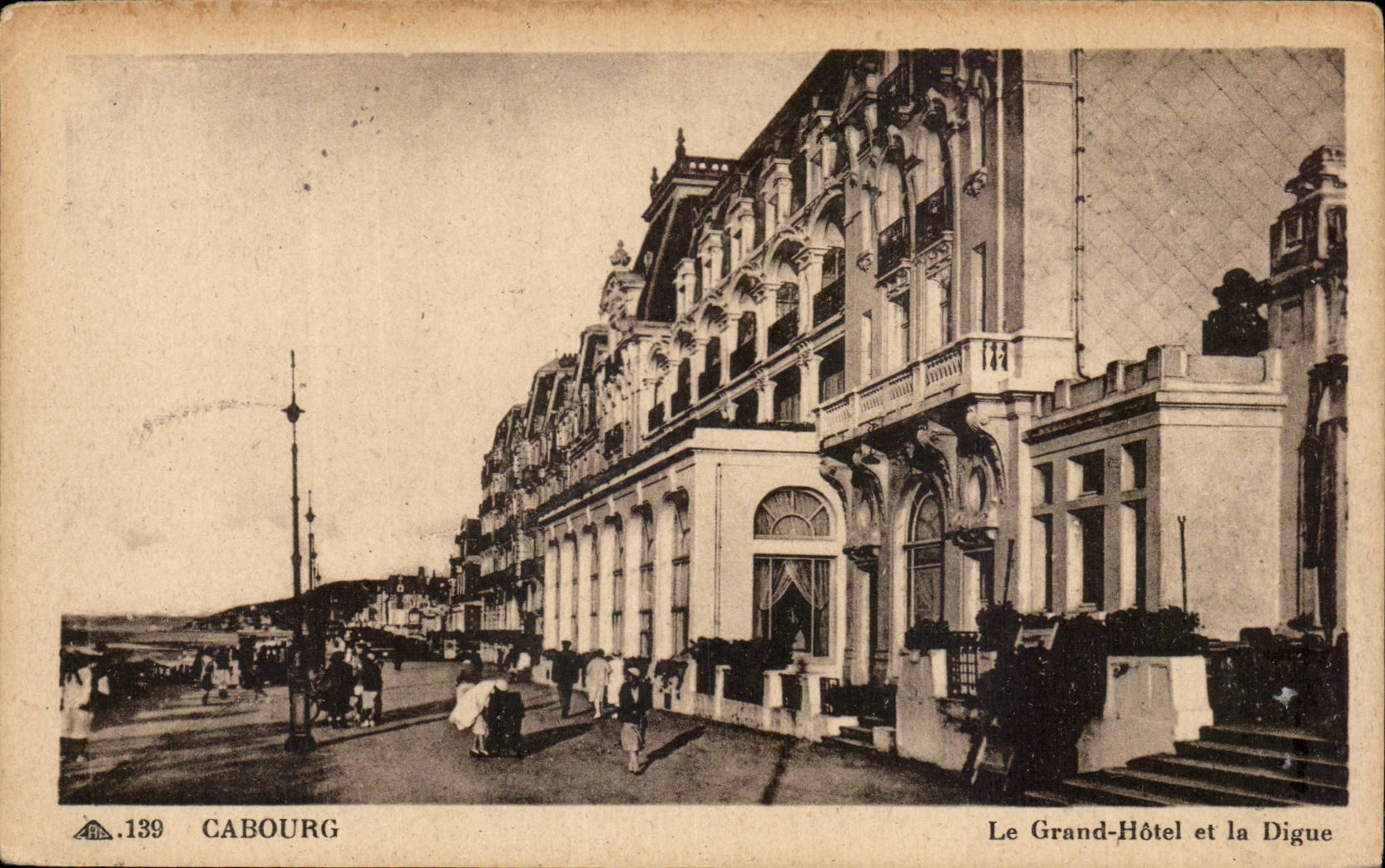 CPA Cabourg das grosse Hotel und die Verdammung
