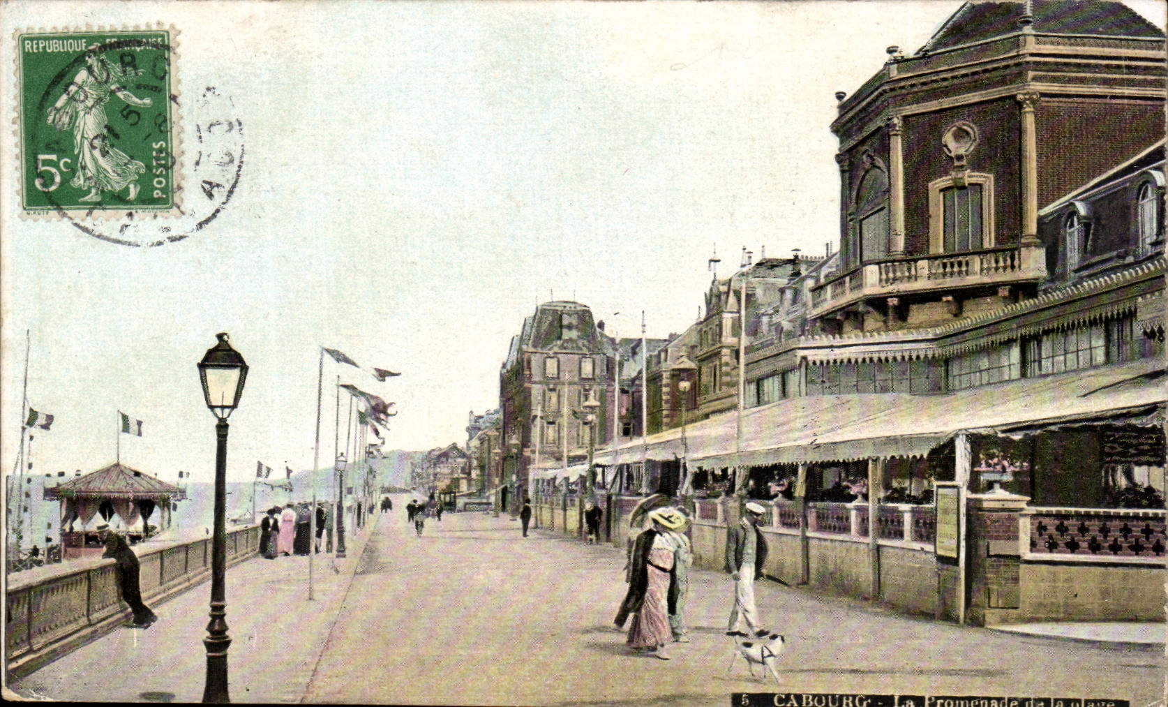 CPA Cabourg der Weg des Strandes