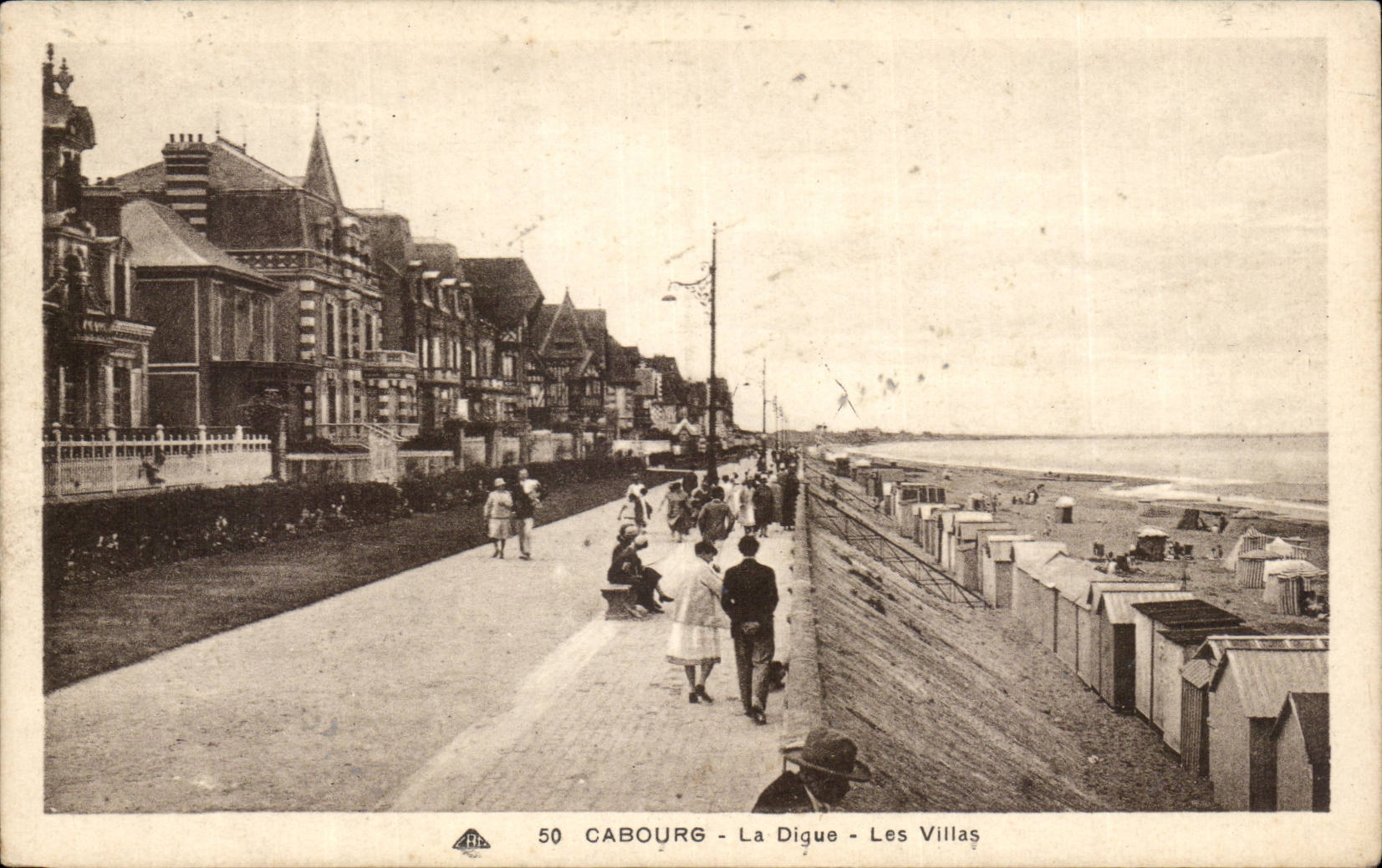 CPA Cabourg die Verdammungslandhauser