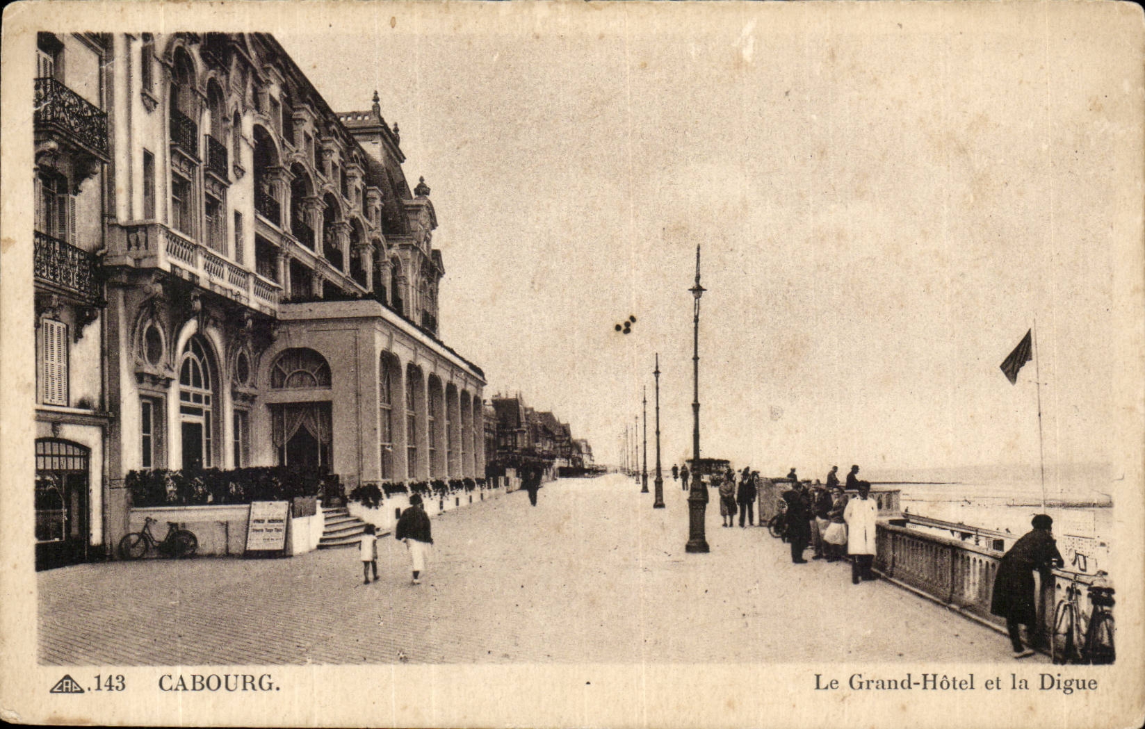 Cabourg CPA das grosse Hotel und die Verdammung