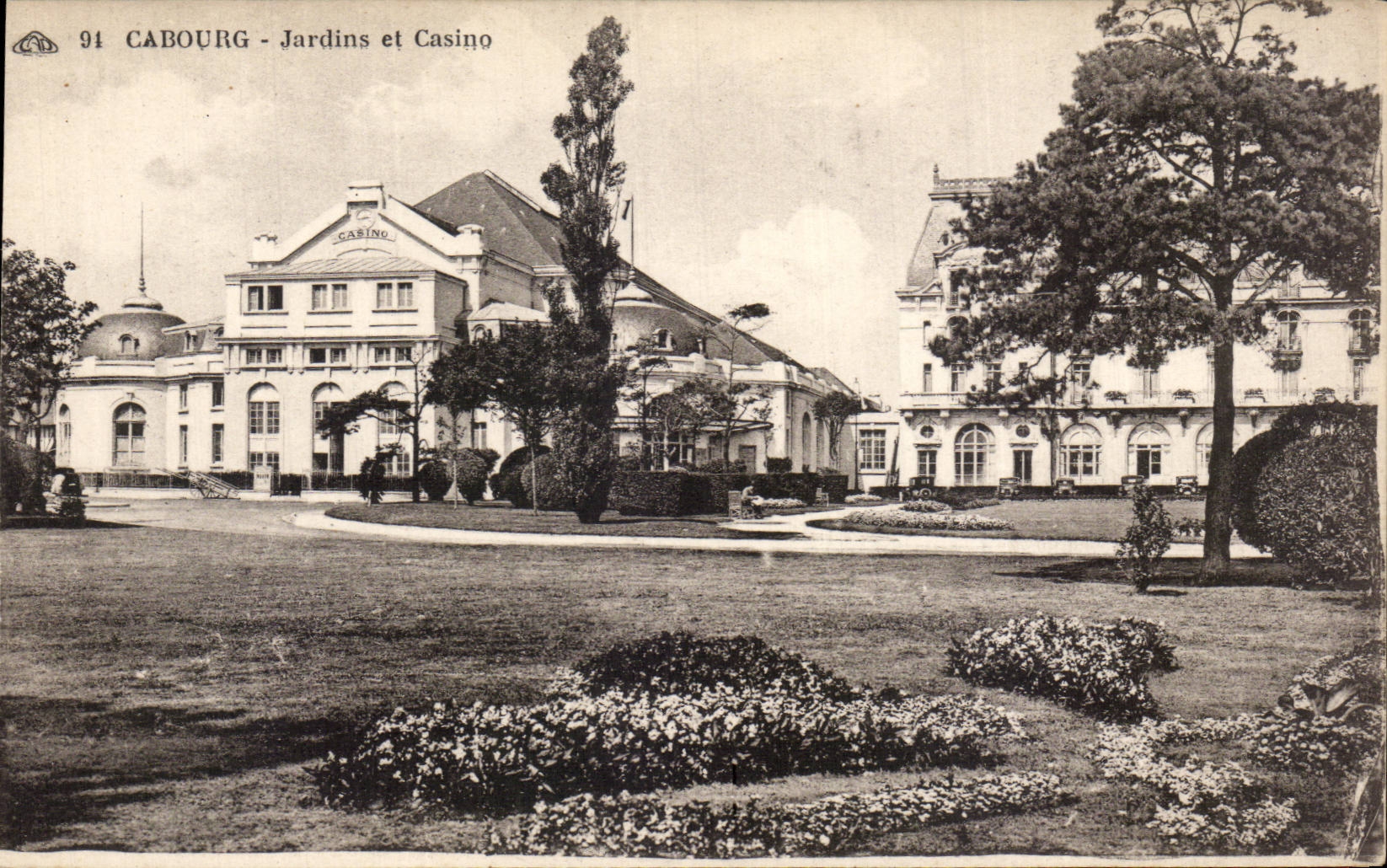 Cabourg CPA das Kasino und die Garten