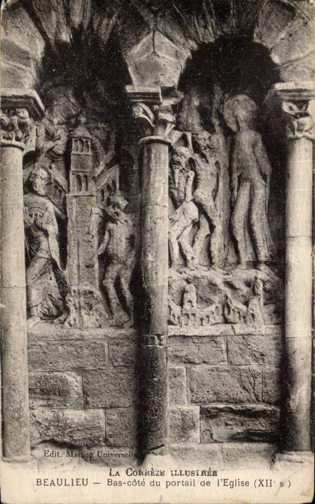 CPA Beaulieu on the Dordogne Bas dimensions gate of the church