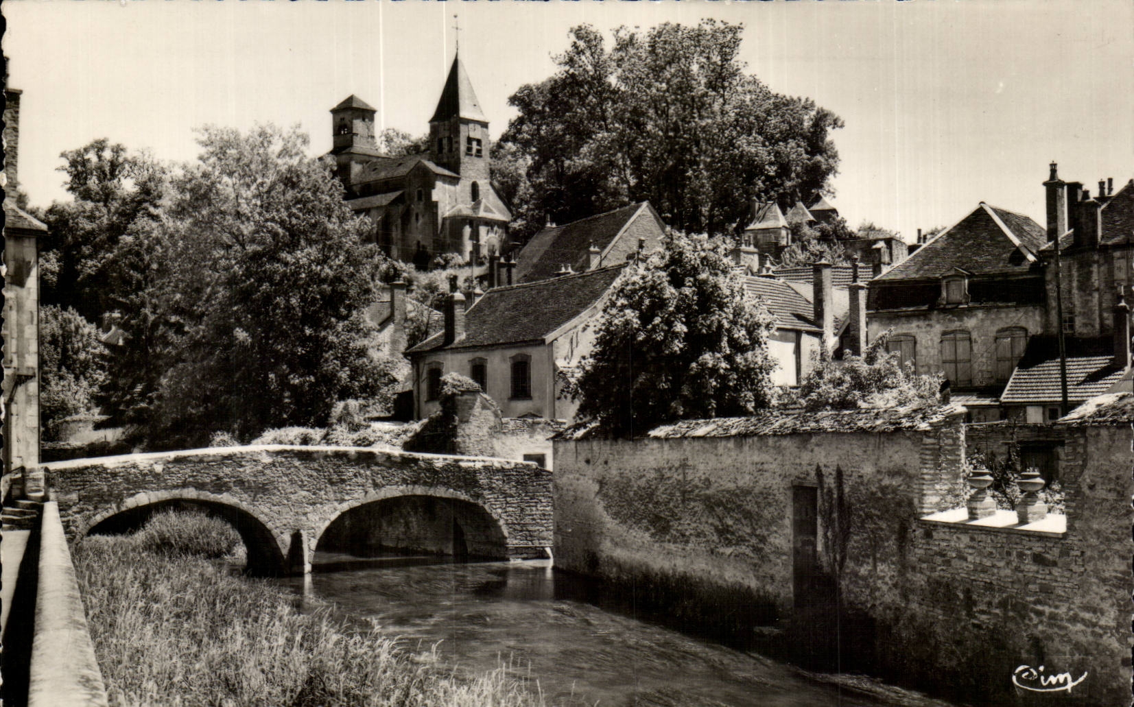 CPSM Chatillon on the Seine Bridge of the perthuis and Eglise Sdt Vortes