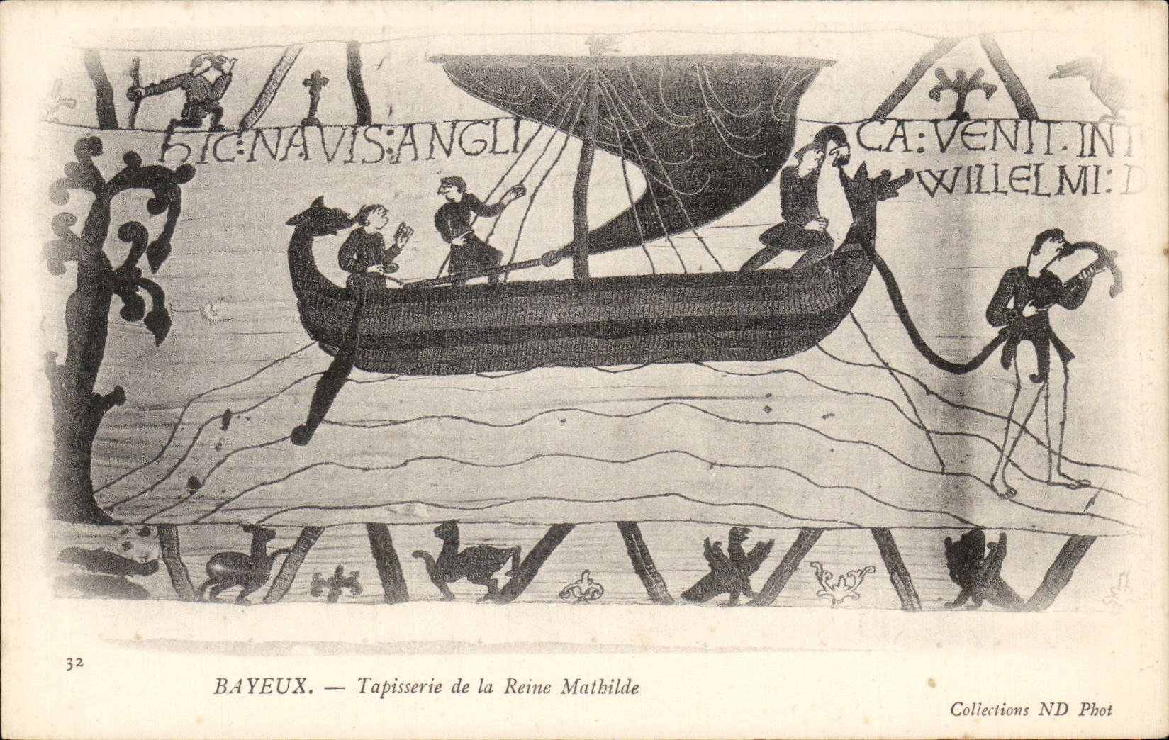 CPA Bayeux Tapisserie de Reine Mathilde 