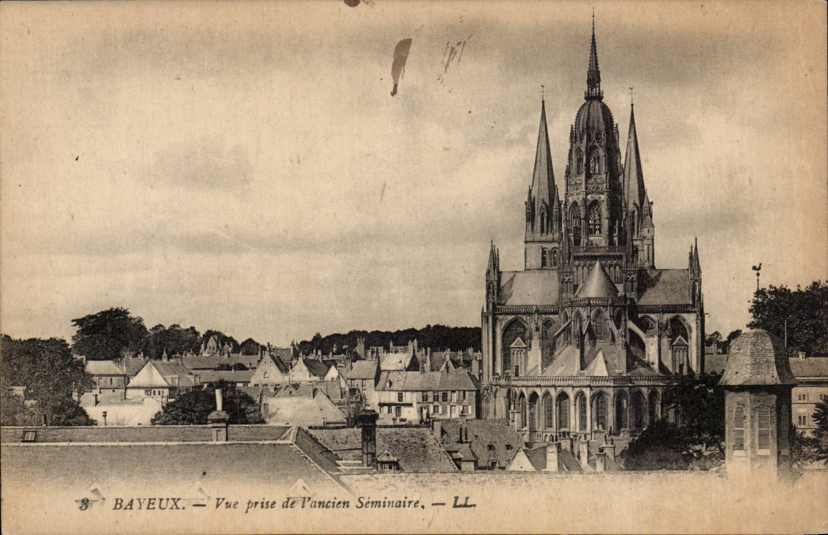 CPA Bayeux gesehen vom alten Seminar