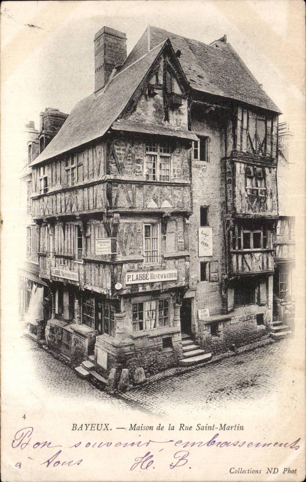 CPA Bayeux Haus der Strasse Saint Martin
