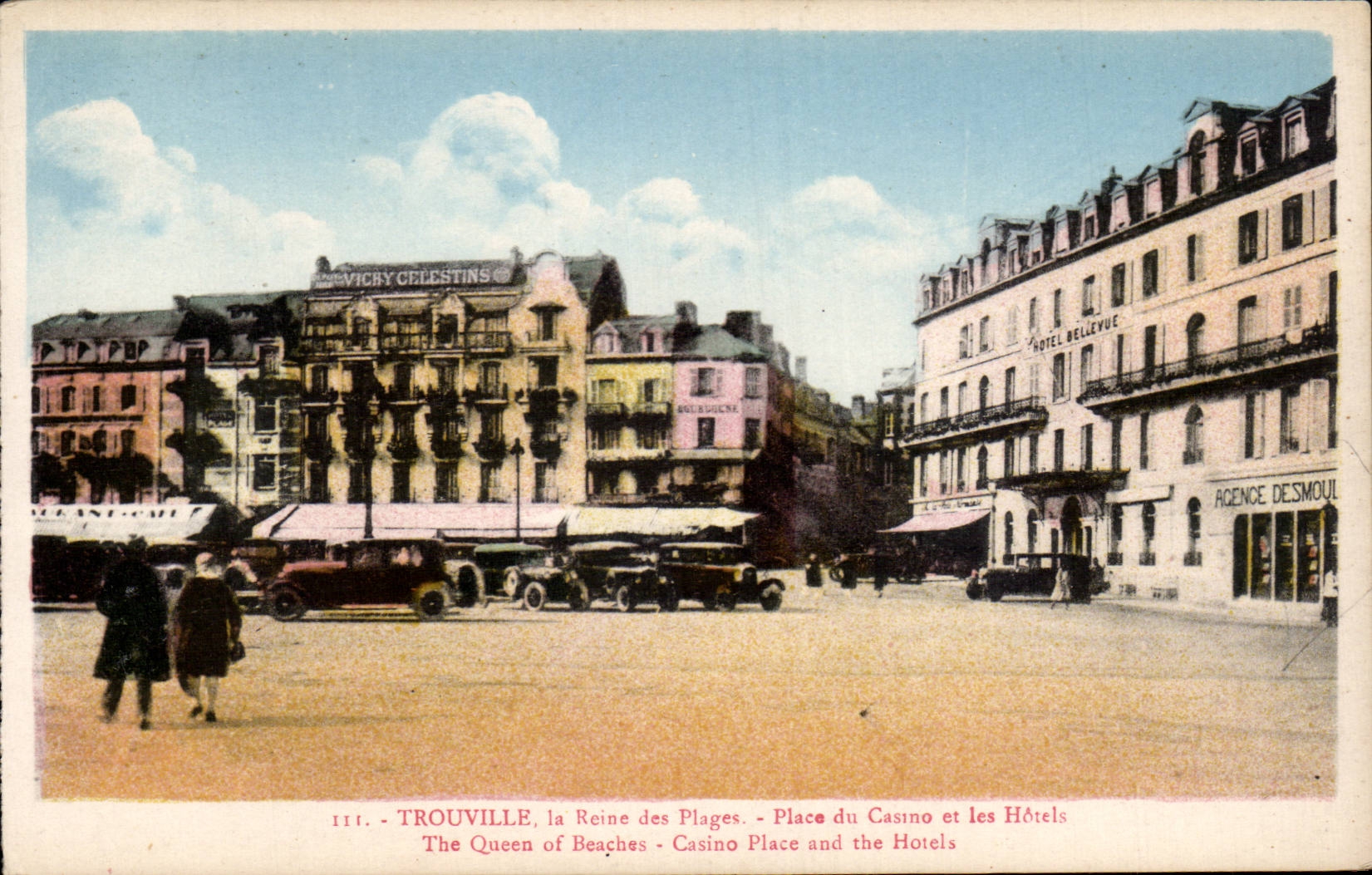 CPA Trouville the queen of the beaches Places casino and the hotels