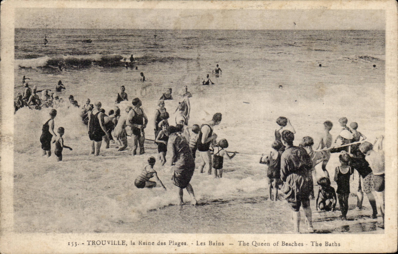 CPA Trouville the queen of the beaches baths