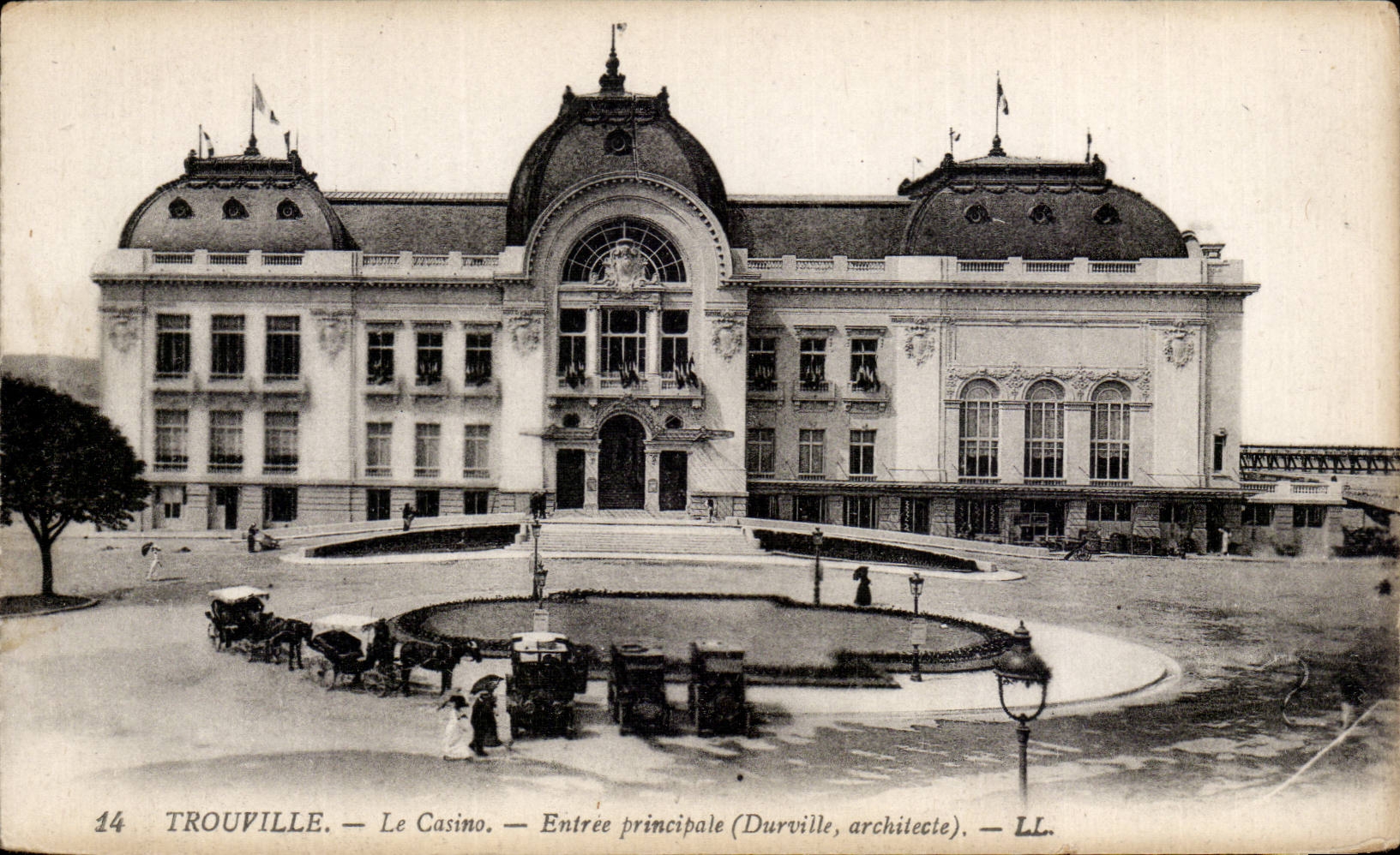 CPA Trouville the casino Main entrance