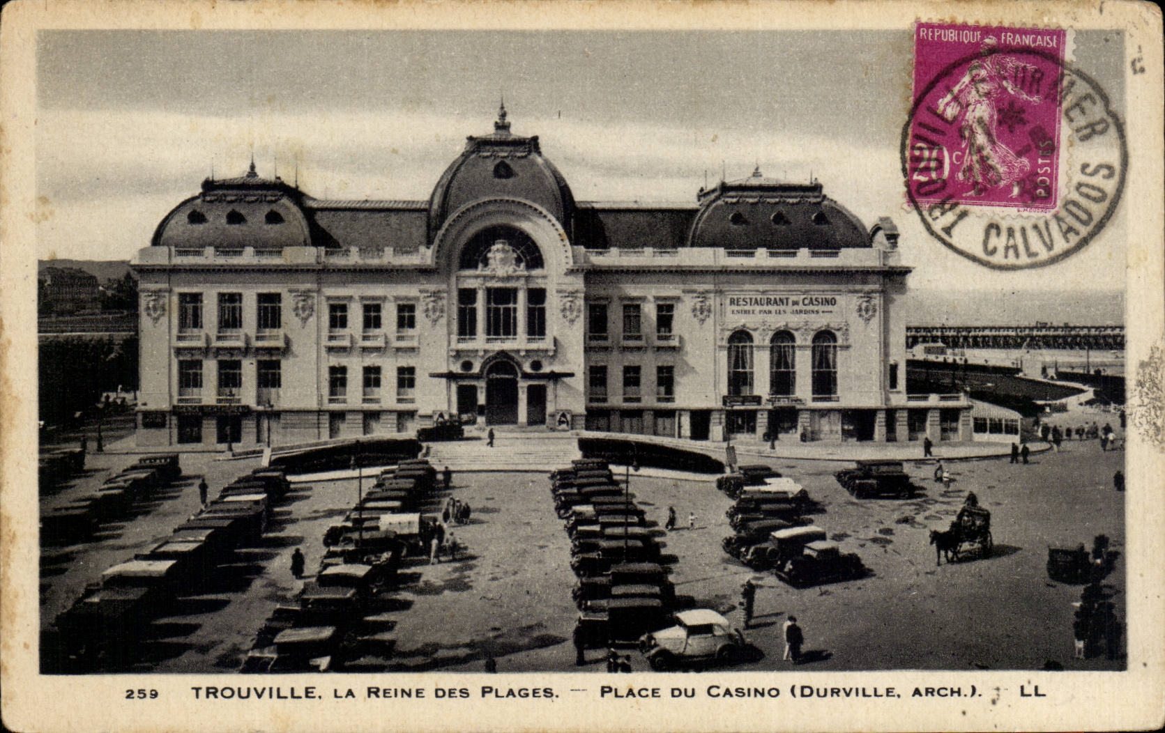 CPA Trouville the queen of the beaches Places Durville casino