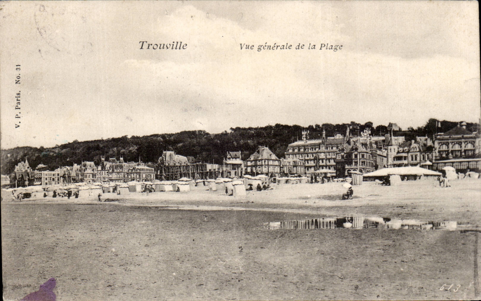 CPA Trouville View of the beach