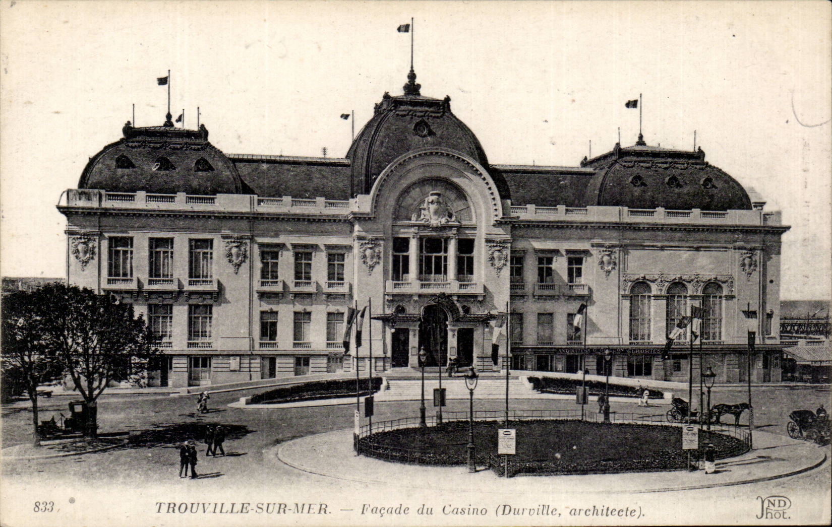 CPA Trouville Frontage of the casino (Durville)