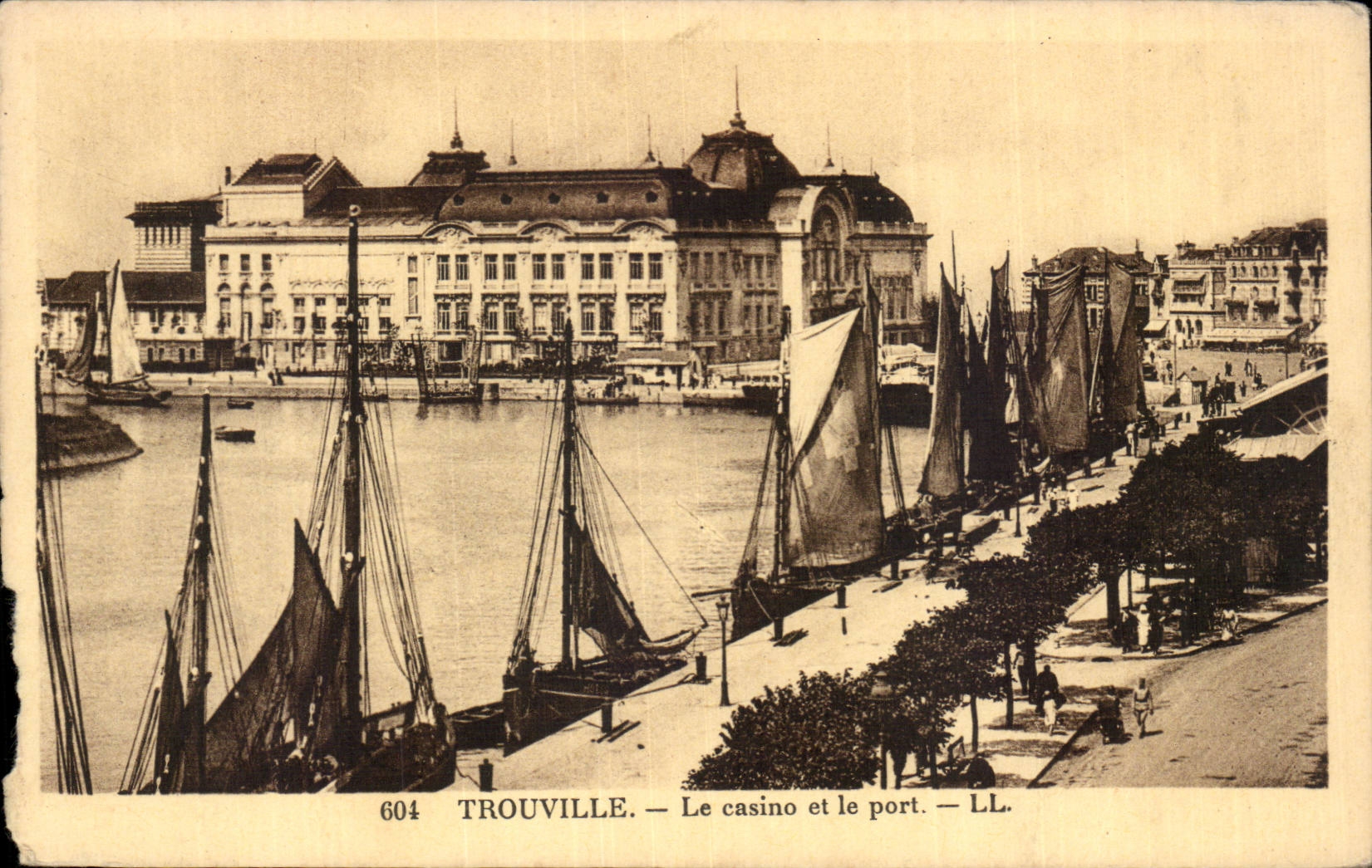 CPA Trouville the casino and the port