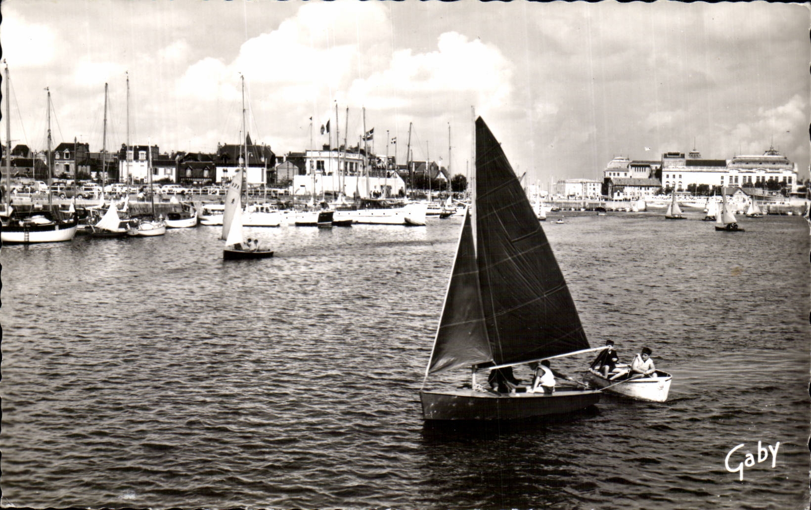 CPSM Trouville Deauville the basin of the yachts