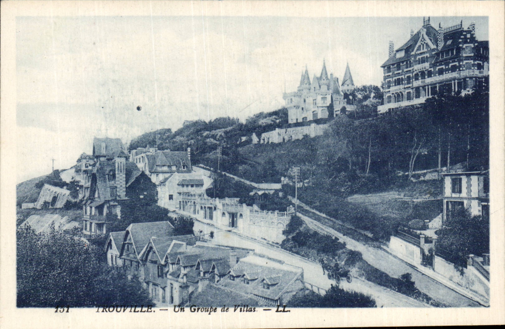 CPA Trouville a group of villas