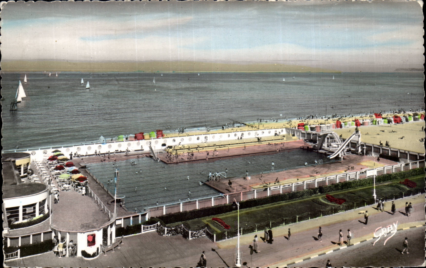 CPSM Trouville Deauville the swimming pool