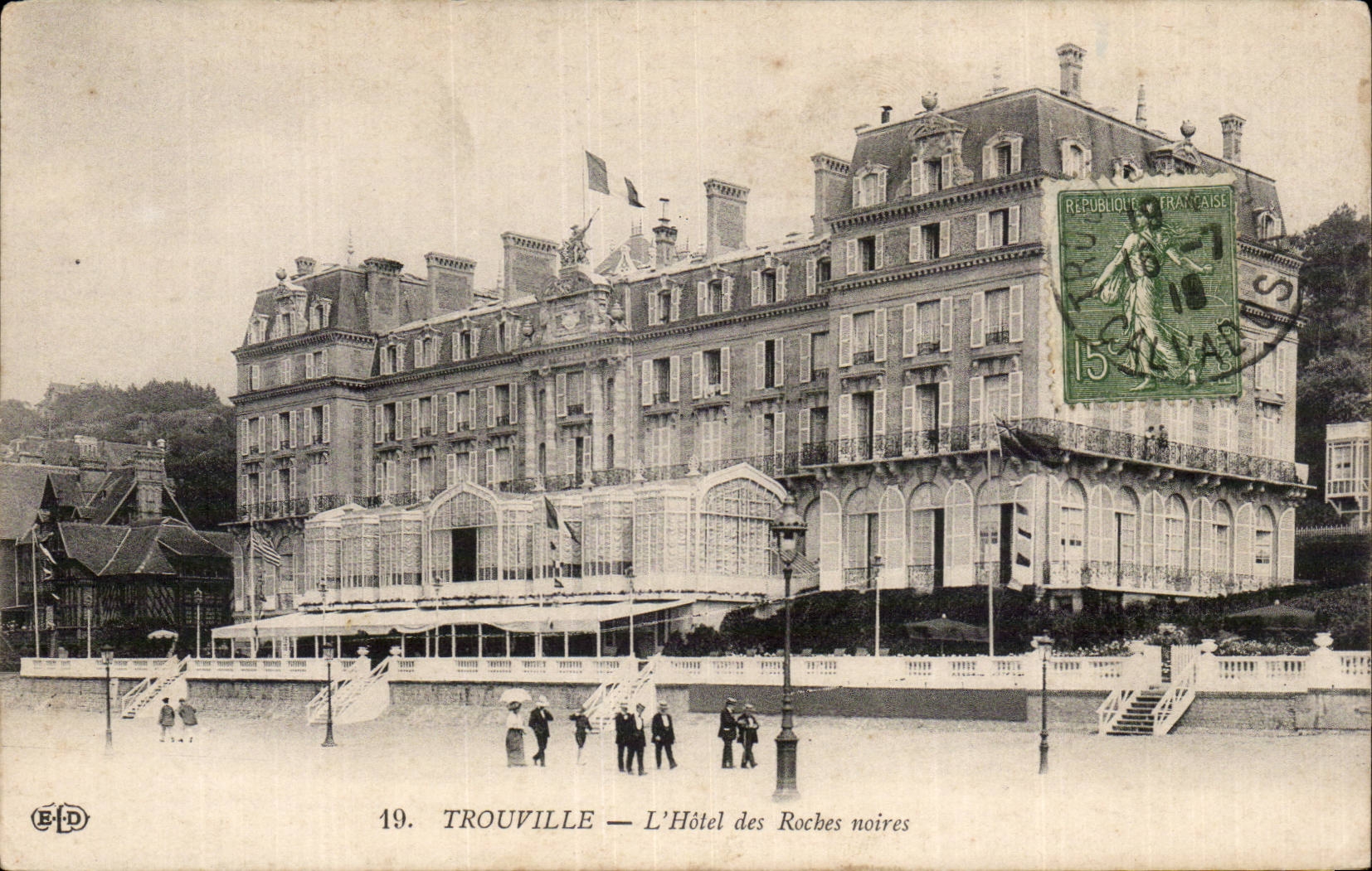 CPA Trouville the hotel of the black rocks