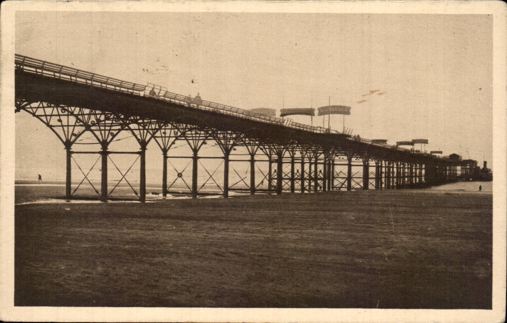 CPA Trouville the queen of the beaches the pier walk in the twilight