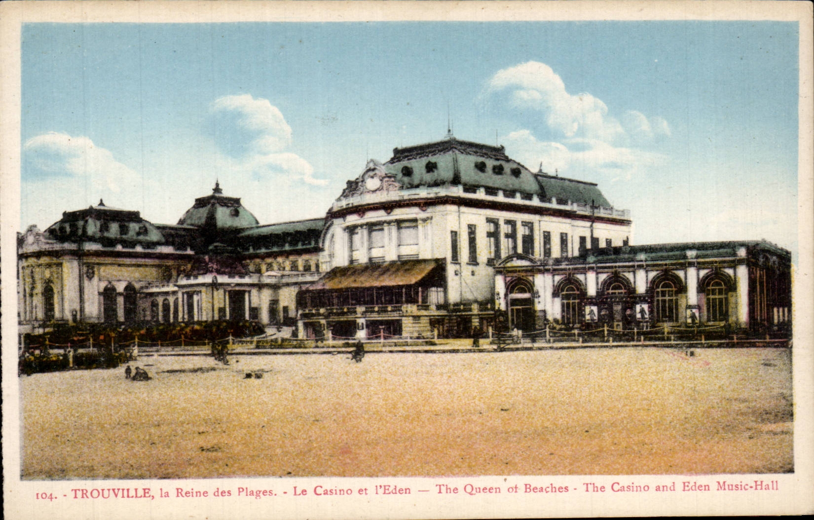 CPA Trouville the queen of the beaches the casino and Eden