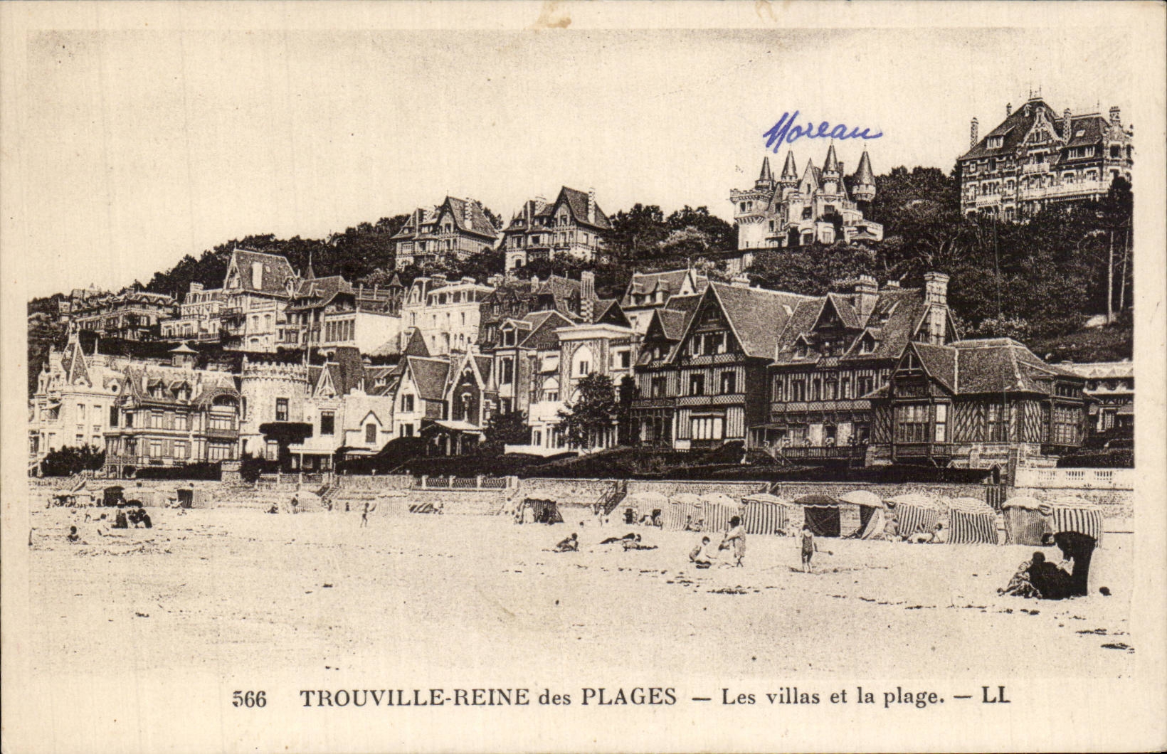CPA Trouville villas and the beach