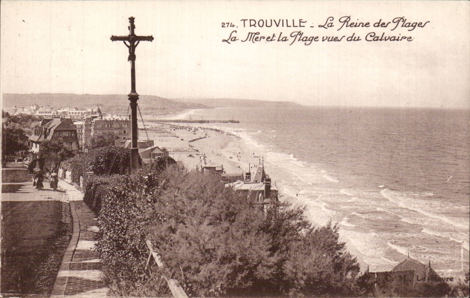 CPA Trouville the queen of the beaches sea and the beach seen of the martyrdom