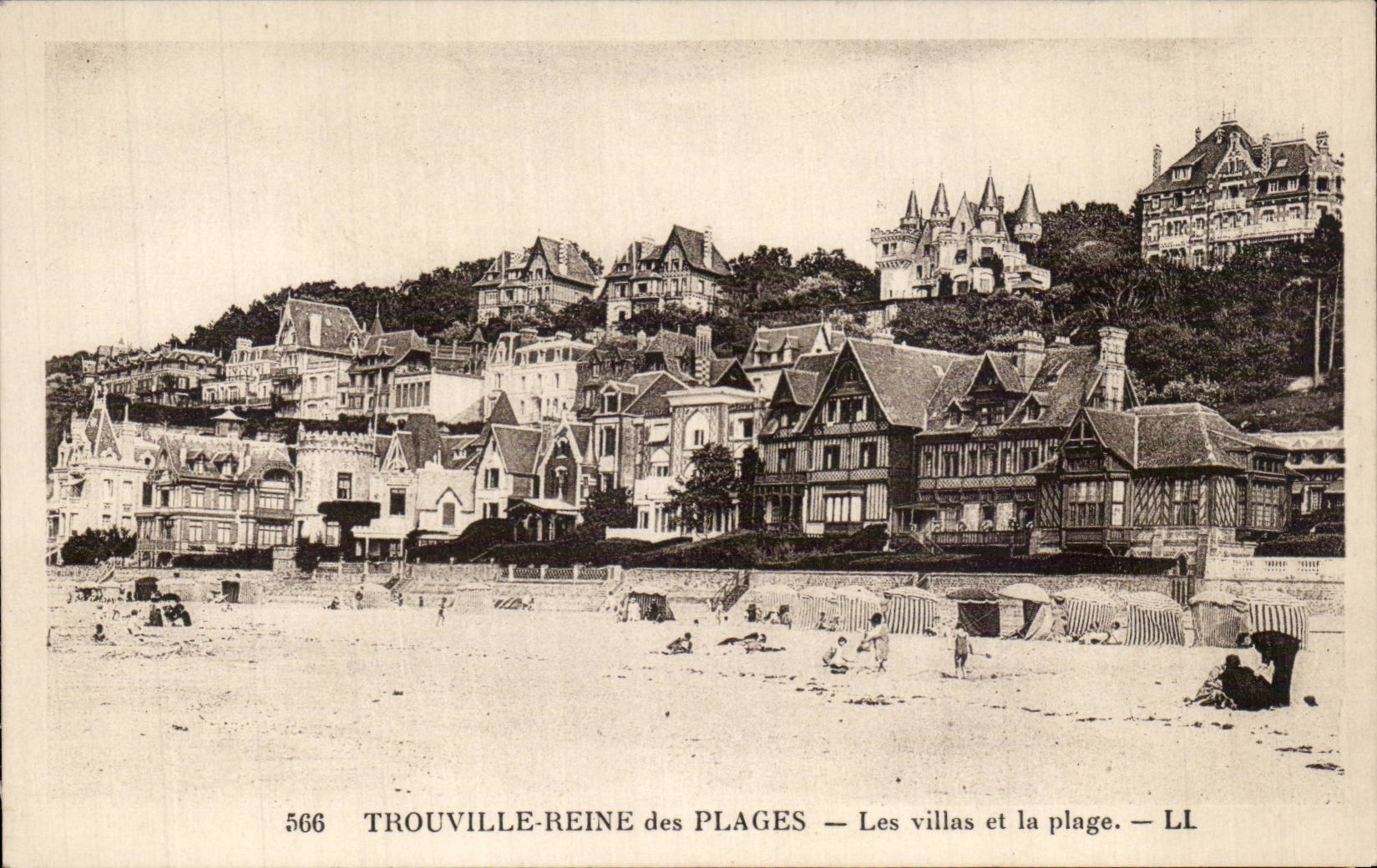 CPA Trouville villas and the beach