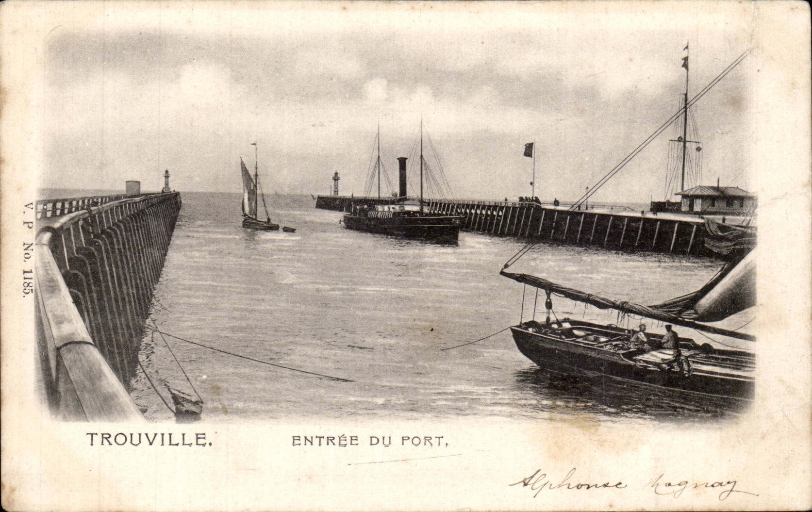 CPA Trouville Entrance of the port