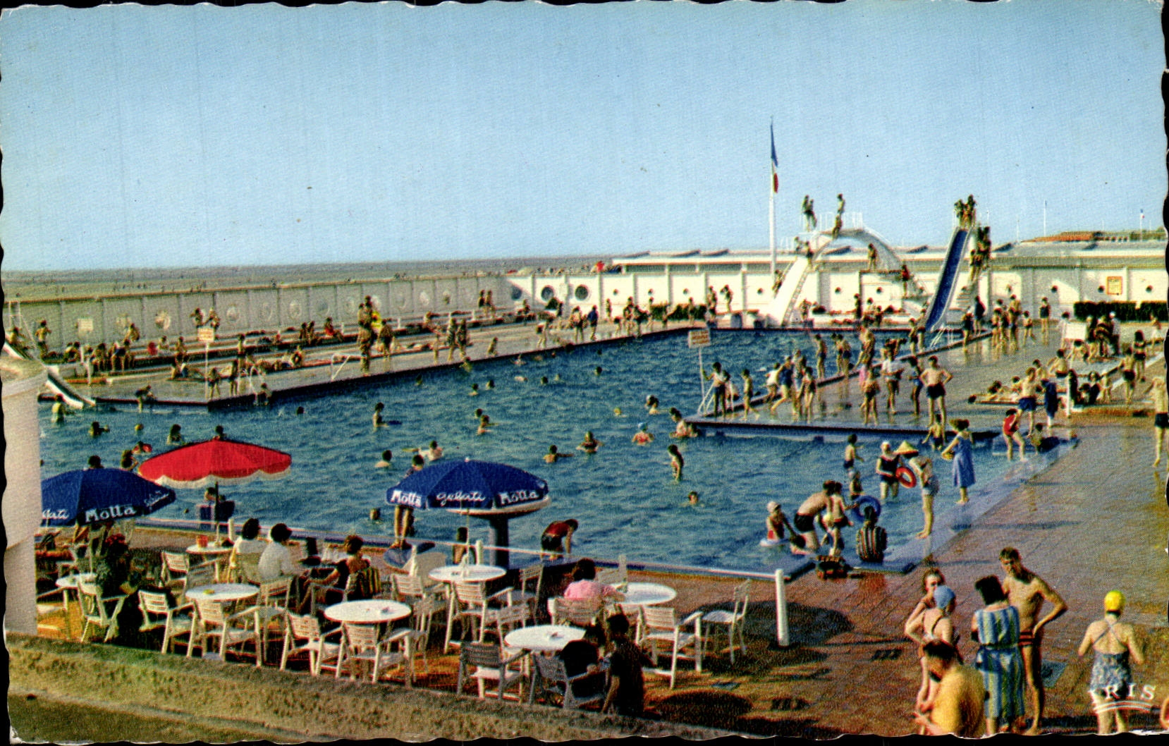 CPSM Trouville the swimming pool