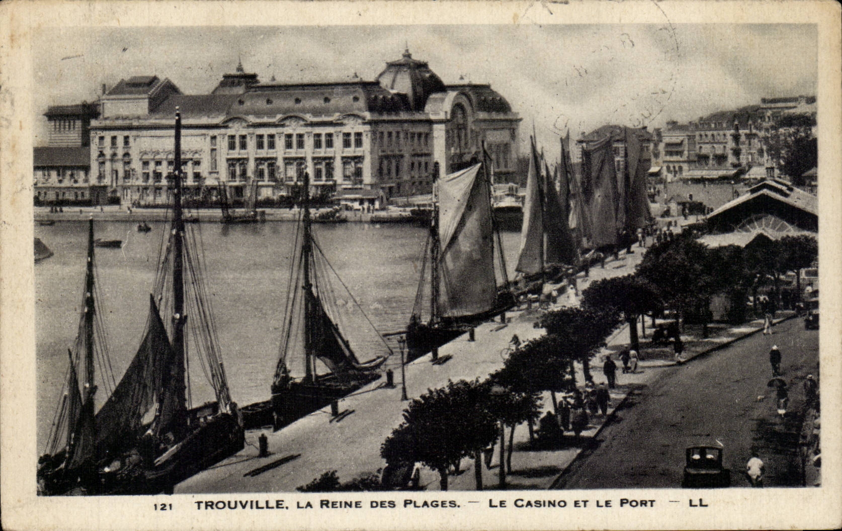 CPA Trouville Queen of the beaches the casino and the port