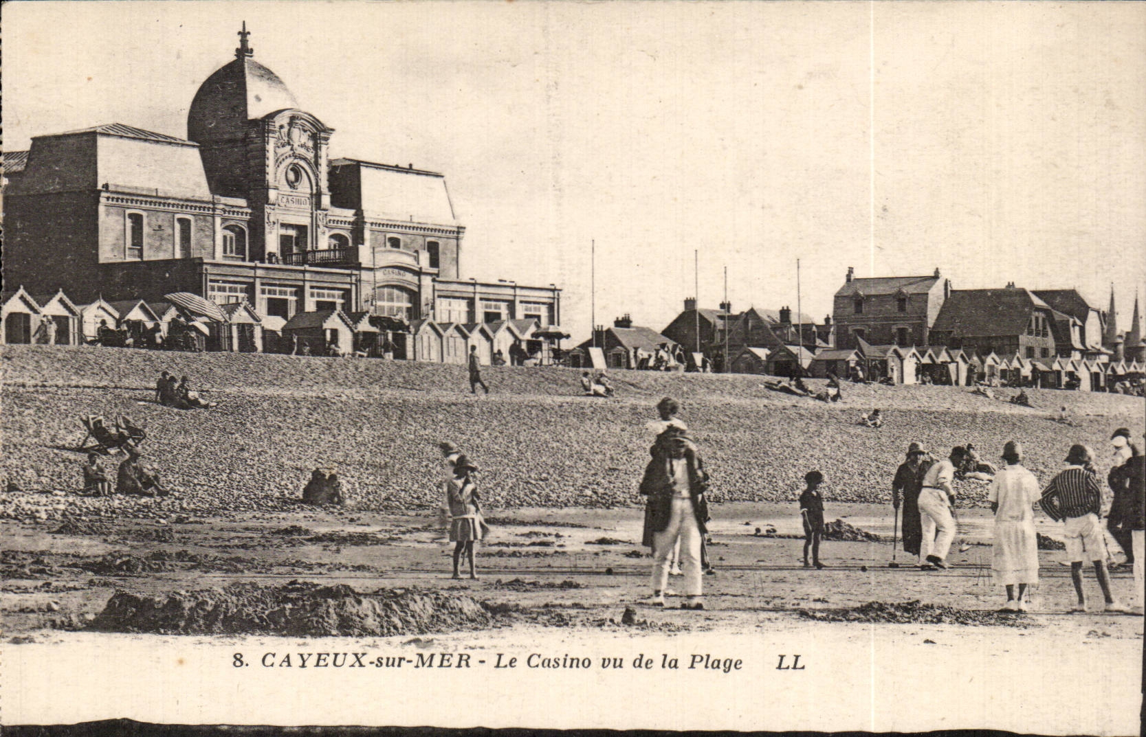 CPA Cayeux on Sea the casino seen of the beach