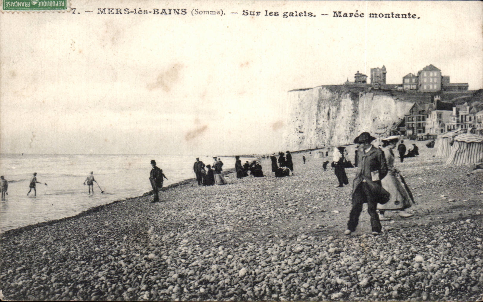 CPA Meere les Bains auf den Rollen steigenden Gezeiten